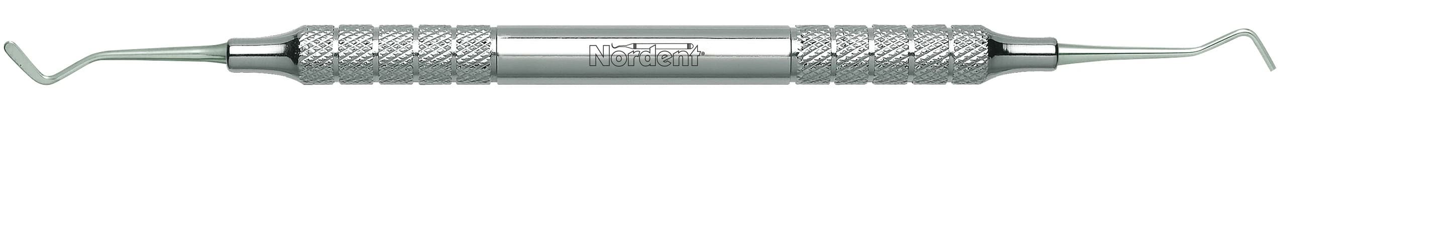 Nordent Composite Placement Instrument #3 Paddle/Condenser, Double End, Stainless Steel, Standard Handle, 1.1 mm - Composite/Plastic Filling Instrument – # 3 Paddle/Condenser PFI, Stainless Steel, Standard Handle, Double End - Composite/Plastic Filling Instrument – # 3 Paddle/Condenser PFI, Stainless Steel, Standard Handle, Double End - Image 1