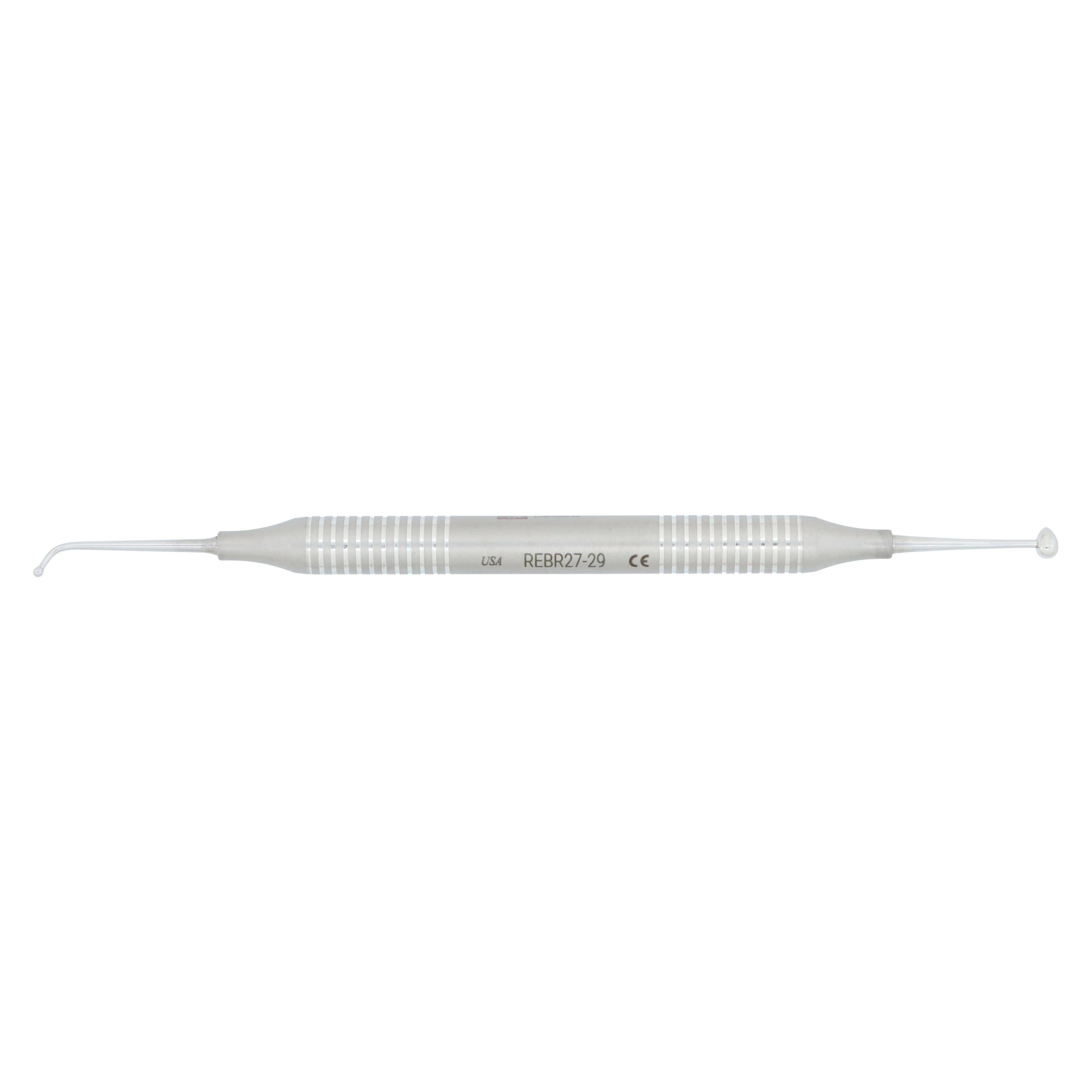 Nordent Double End Burnisher, Medium Ball #27 - Football #29, Medium Round Handle, RBR27-29 thumbnail 5