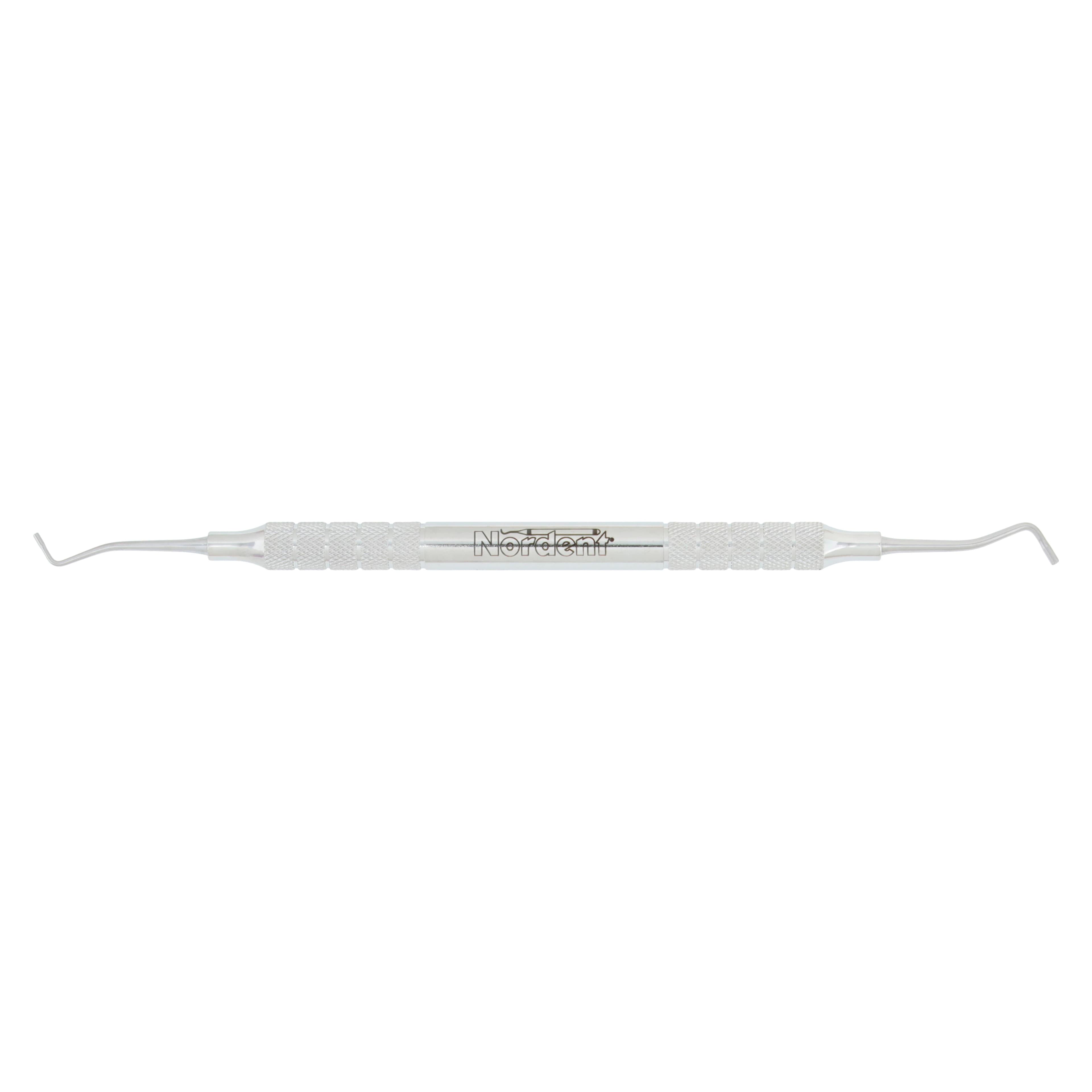Nordent Condenser/Plugger #1/4, Serrated, Double End, 1.1 mm / 1.5 mm Tips, Stainless Steel, RCN1-S-4 - Condenser/Plugger – # 1/4, Serrated, Standard Handle, Double End - Condenser/Plugger – # 1/4, Serrated, Standard Handle, Double End - Image 1