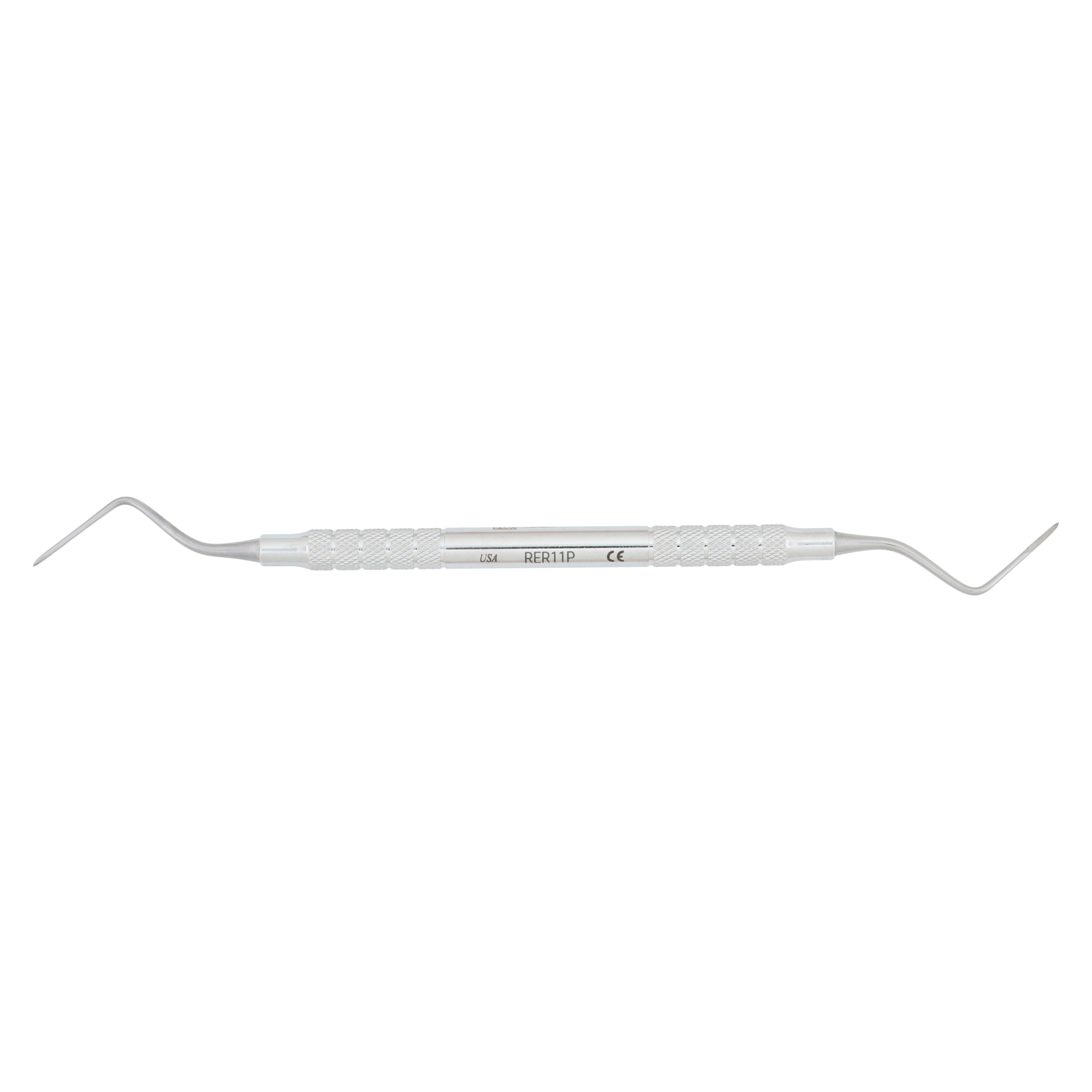 Nordent Root Tip Elevator, Double-Ended, Davis Serrated #11 (Pointed Tip), Medium Round Handle, RER11P thumbnail 5