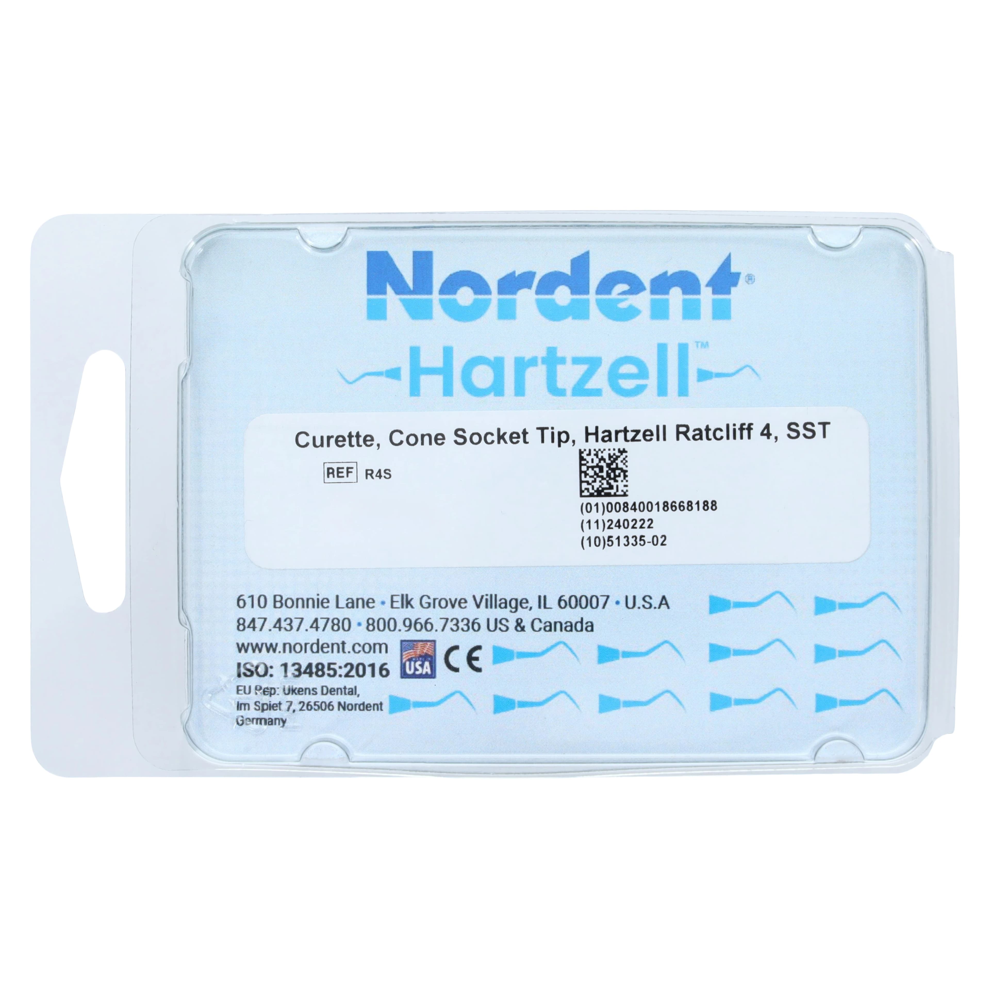 Nordent Hartzell Cone Socket Curette Tip, Ratcliff 4, Stainless Steel, 1 Each thumbnail 4