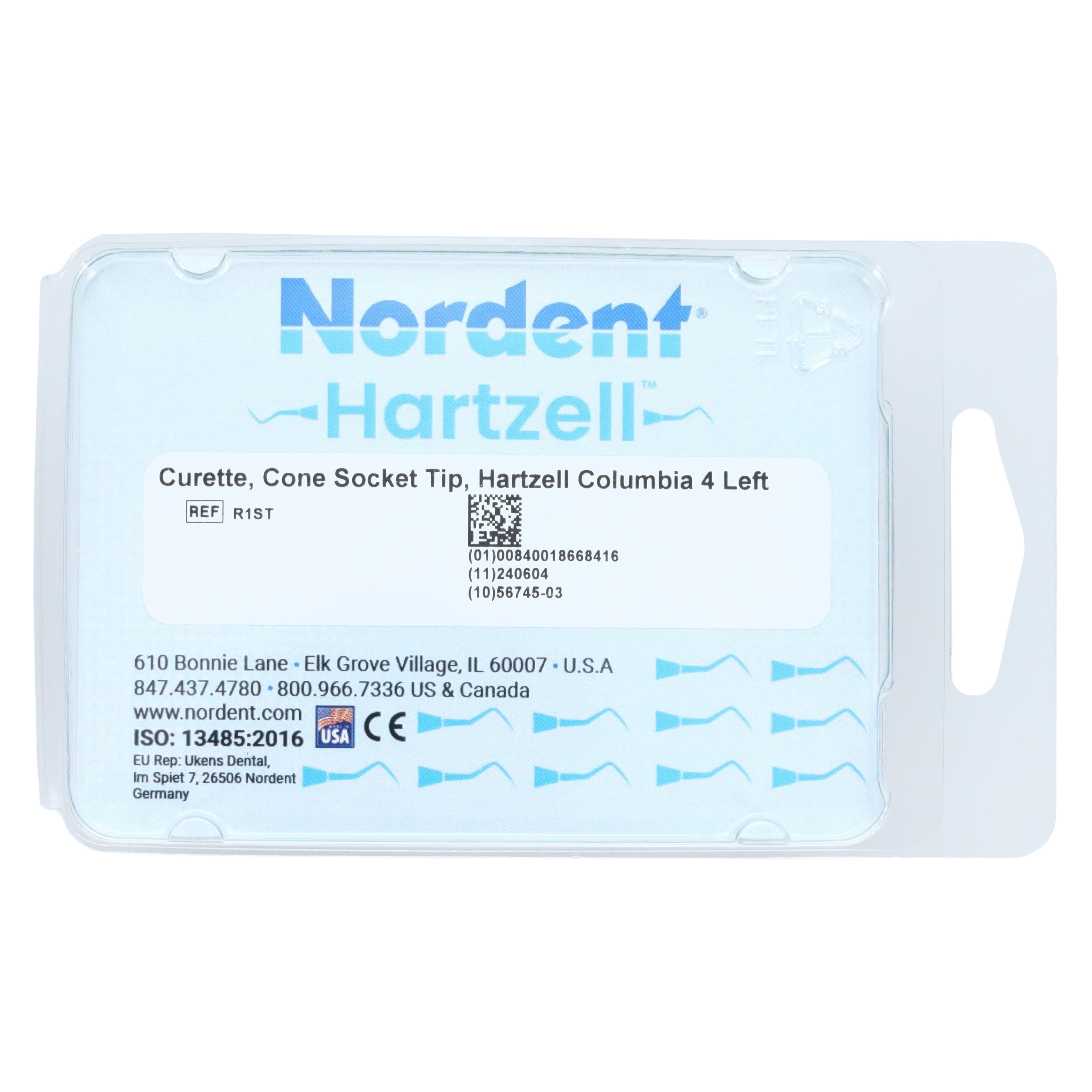 Nordent Hartzell Ratcliff Sharpen-Free Curette #1, Cone Socket Tip, Titanium Nitride Coated, Universal, 1 Each (R1ST) thumbnail 3
