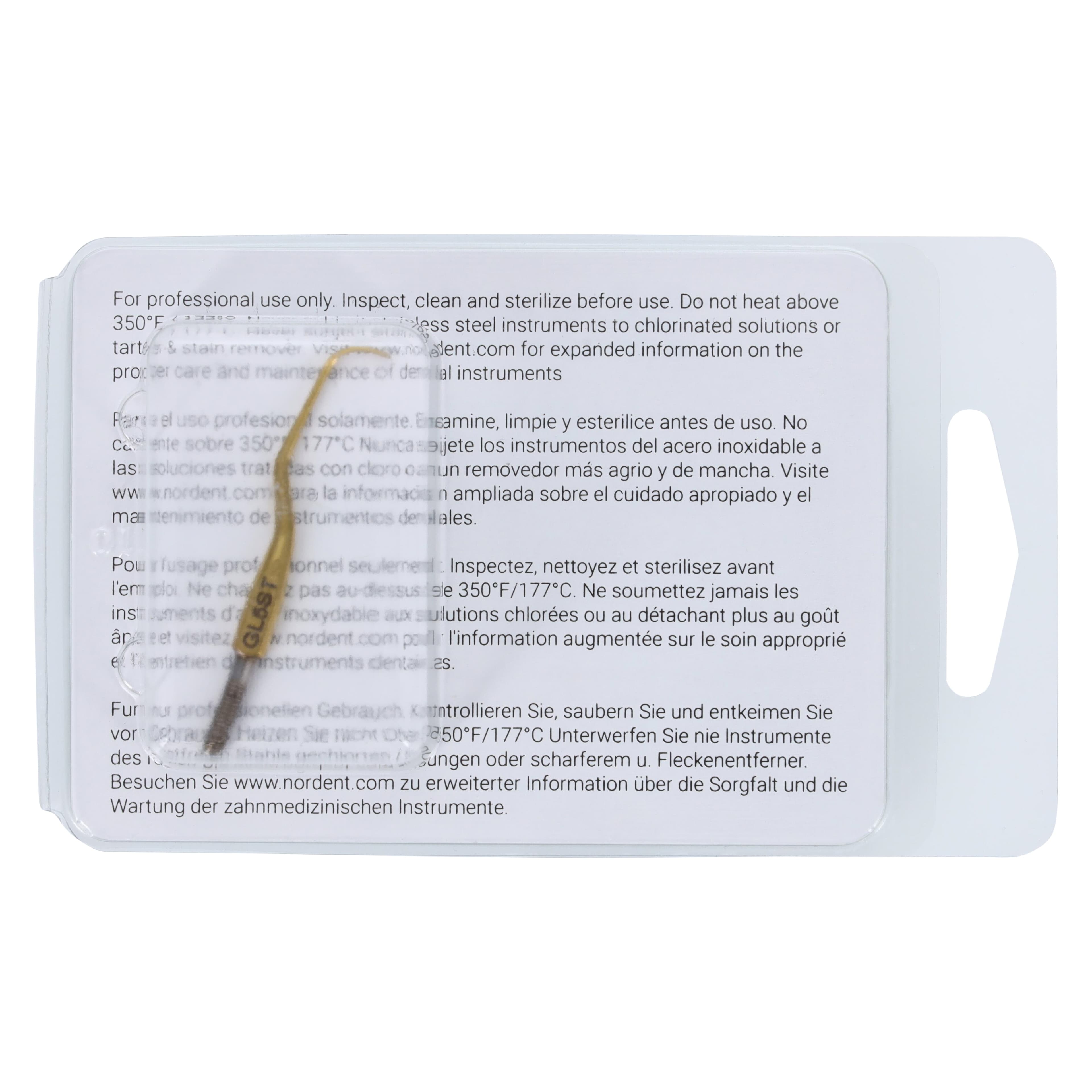 Nordent Hartzell Gracey 5 Rigid Cone Socket Curette Tip, Titanium Nitride (TiN), GL5ST thumbnail 5