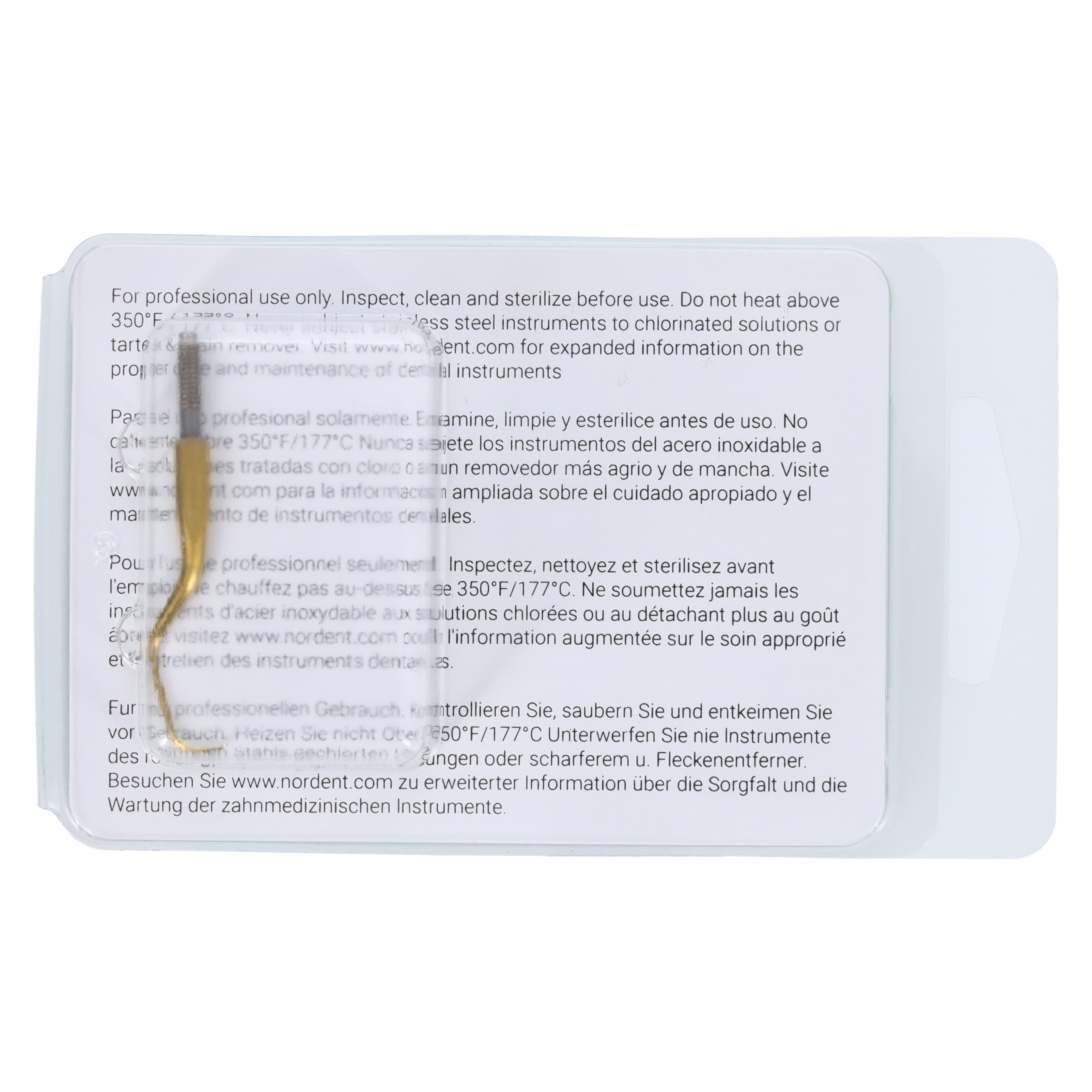 Nordent Hartzell Gracey 7 Rigid Cone Socket Curette Tip, Titanium Nitride (TiN), GL7ST thumbnail 5