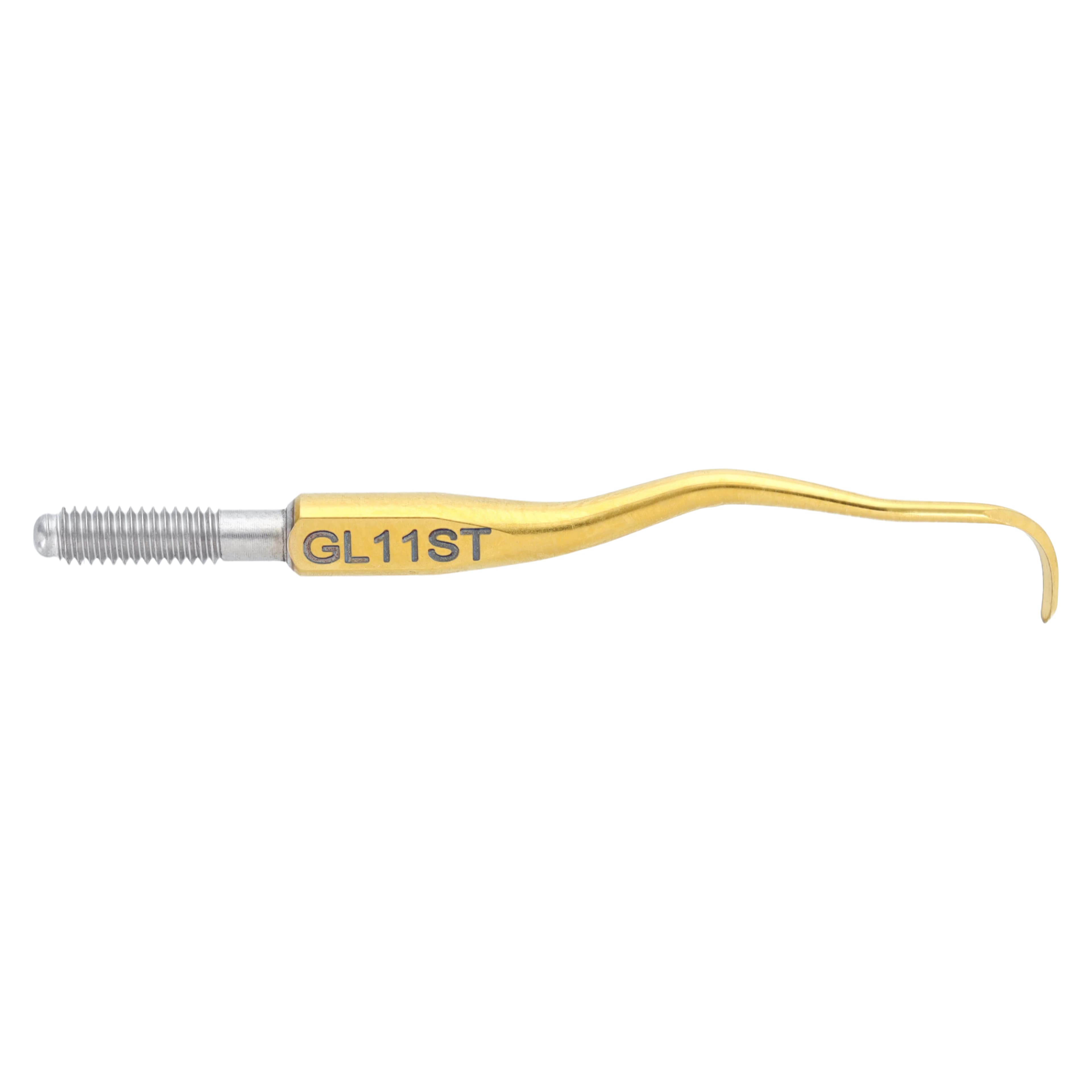 Nordent Hartzell Gracey 11 Rigid Cone Socket Curette Tip, Titanium Nitride (TiN), GL11ST - Curette Cone Socket Tip Hartzell Gracey 11 Rigid TiN - Image 1