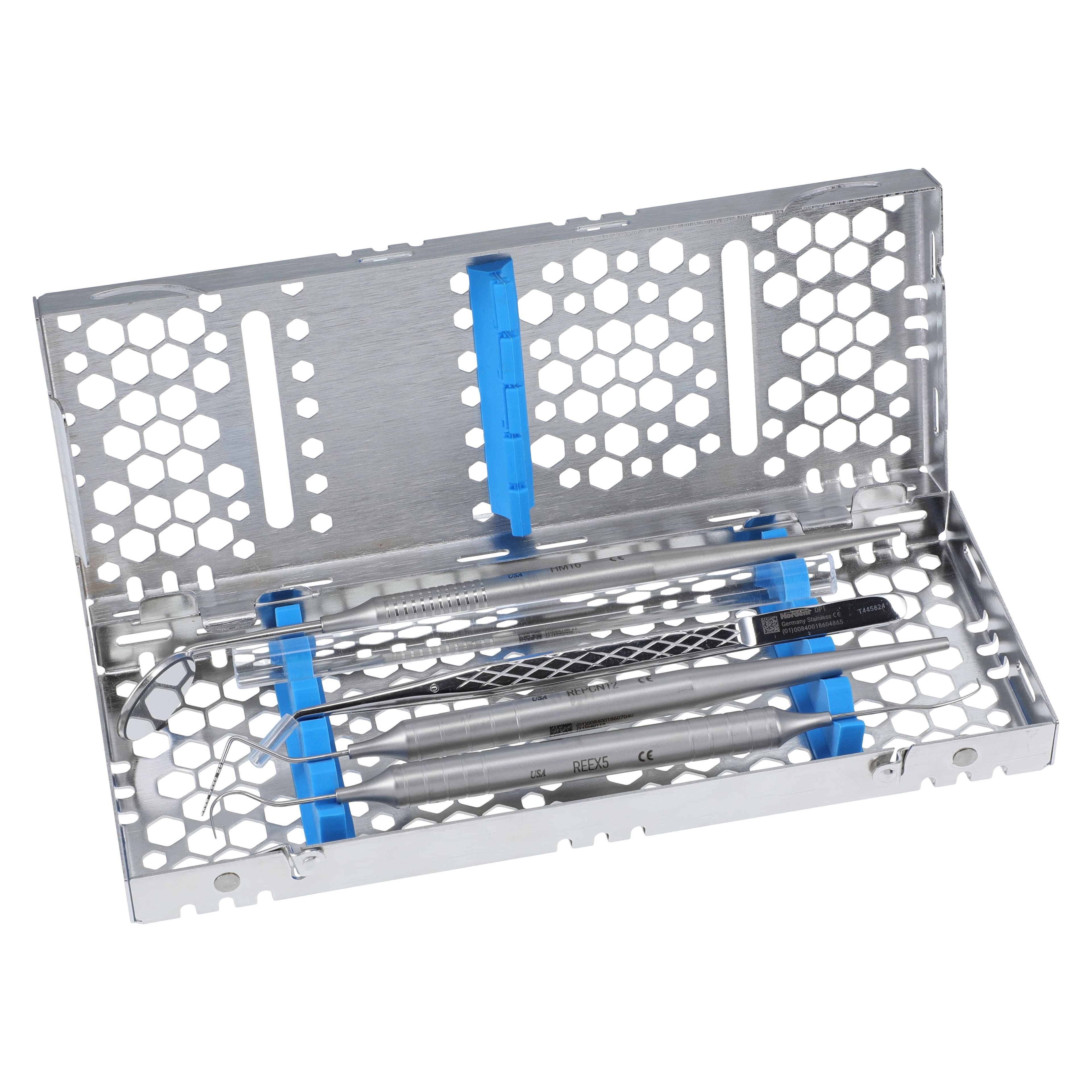 Nordent Cassette Single Sided Small 5 Instruments Blue, 3" W x 8" L x 1.25" H, CH1-5N1 - Cassette Single Sided Small 5 Instruments Blue - Image 1
