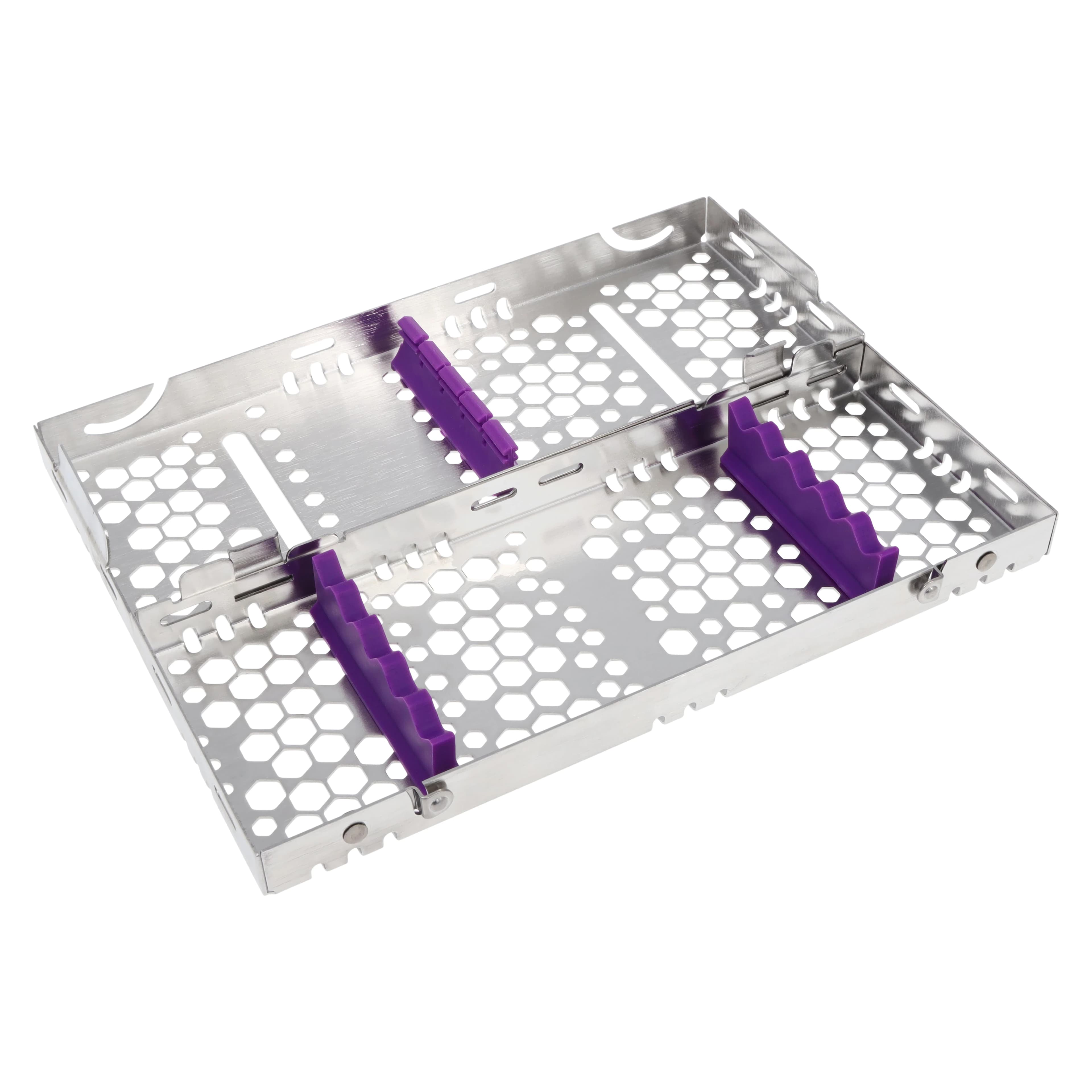 Nordent Cassette Small 5 Instrument, Purple, Single Sided, Stainless Steel, 3 in x 8 in x 1 1/4 in, CH1-5N7 thumbnail 2