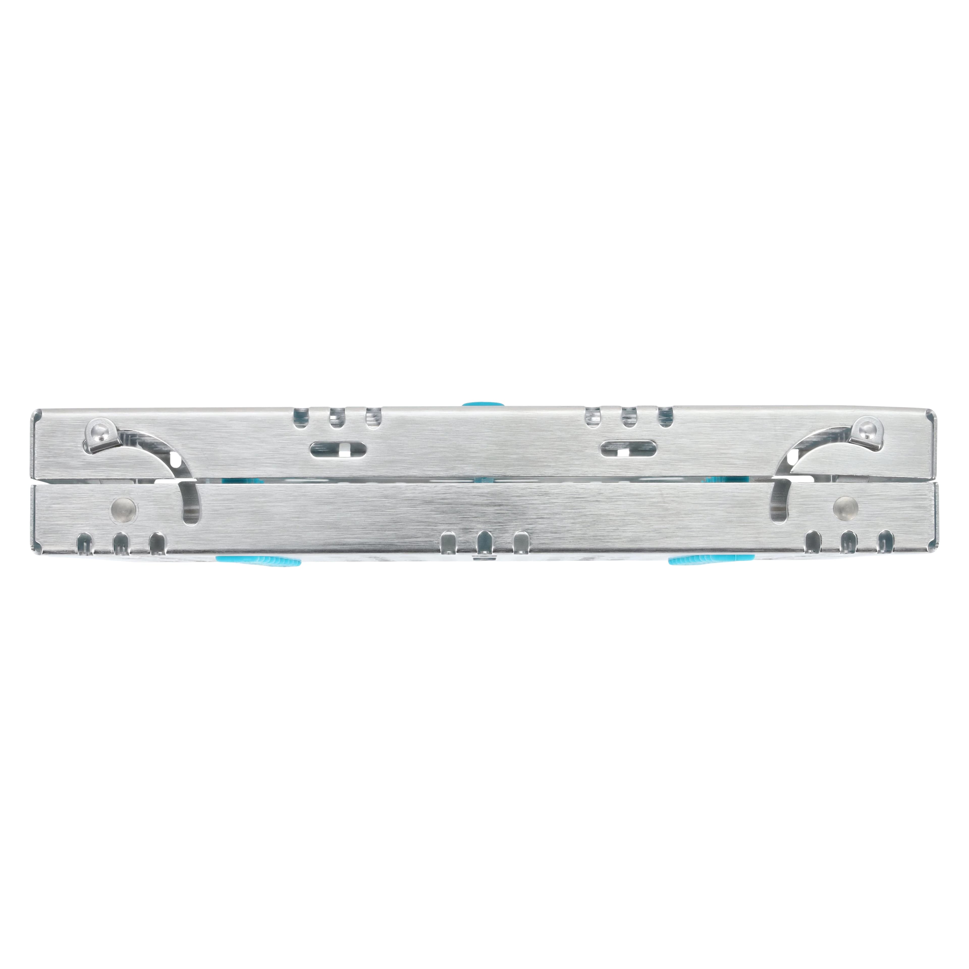 Nordent Sterilization Cassette, Medium, 10 Instruments, Teal, Single-Sided, Stainless Steel, 5.5" x 8" x 1.25", CH2-10N2 thumbnail 6