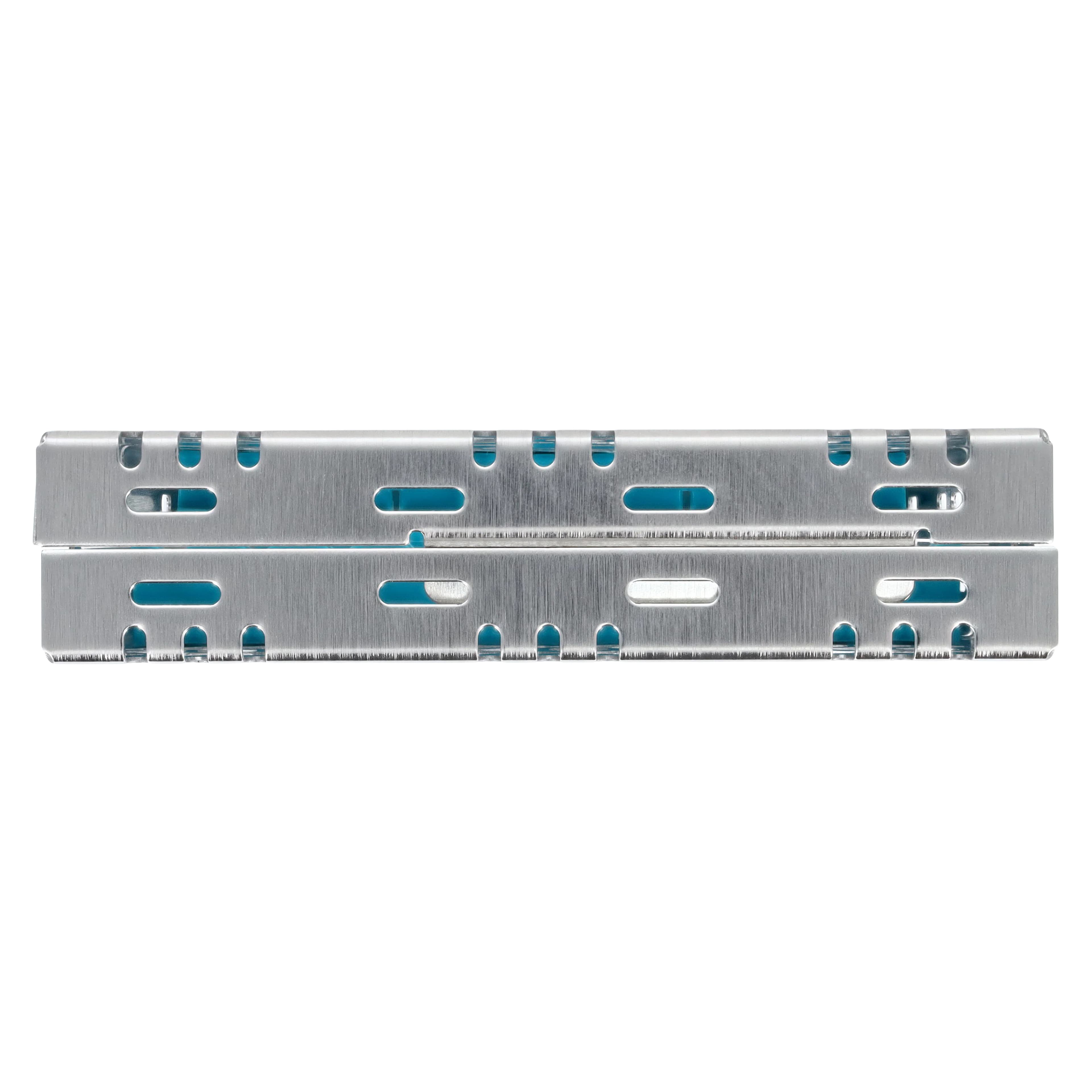 Nordent Sterilization Cassette, Medium, 10 Instruments, Teal, Single-Sided, Stainless Steel, 5.5" x 8" x 1.25", CH2-10N2 thumbnail 8