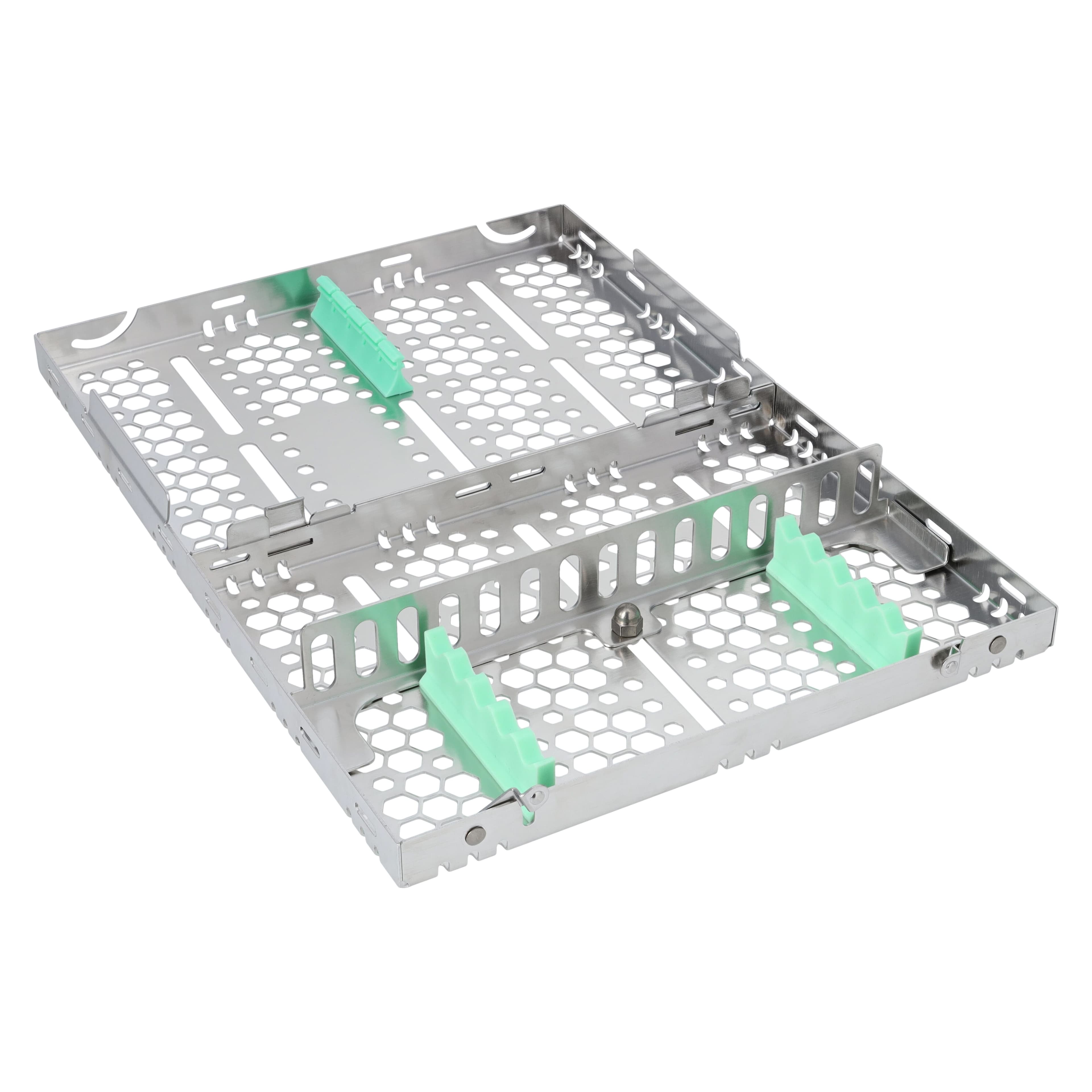 Nordent Cassette Single Sided Medium 5 Instrument, Light Green, Stainless Steel, 5.5 in x 8 in x 1.25 in thumbnail 2