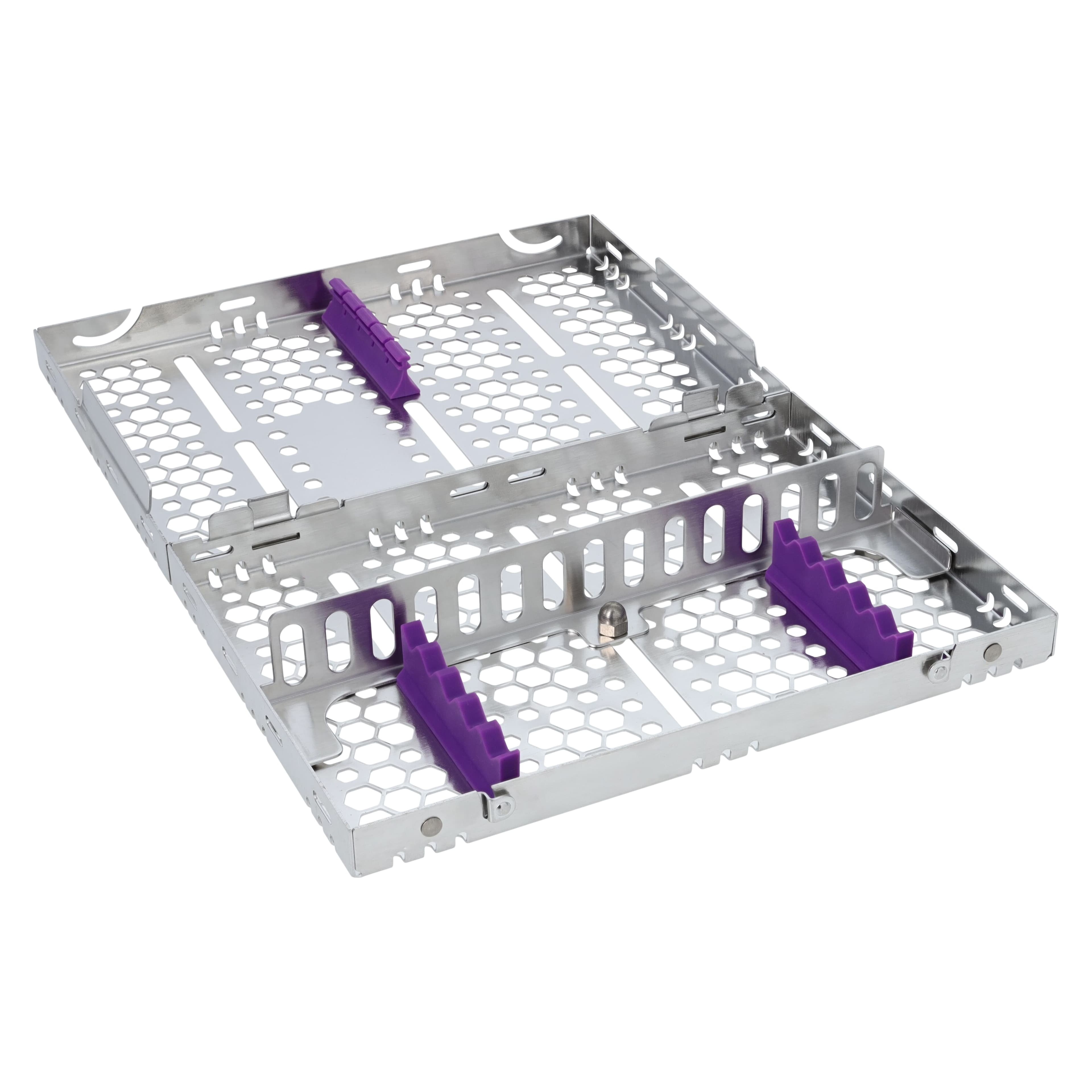 Nordent Cassette Medium 5 Instrument, Single Sided with Divider, Purple, Stainless Steel, 5.5 x 8 x 1.25 in, CH2-5D7 thumbnail 2