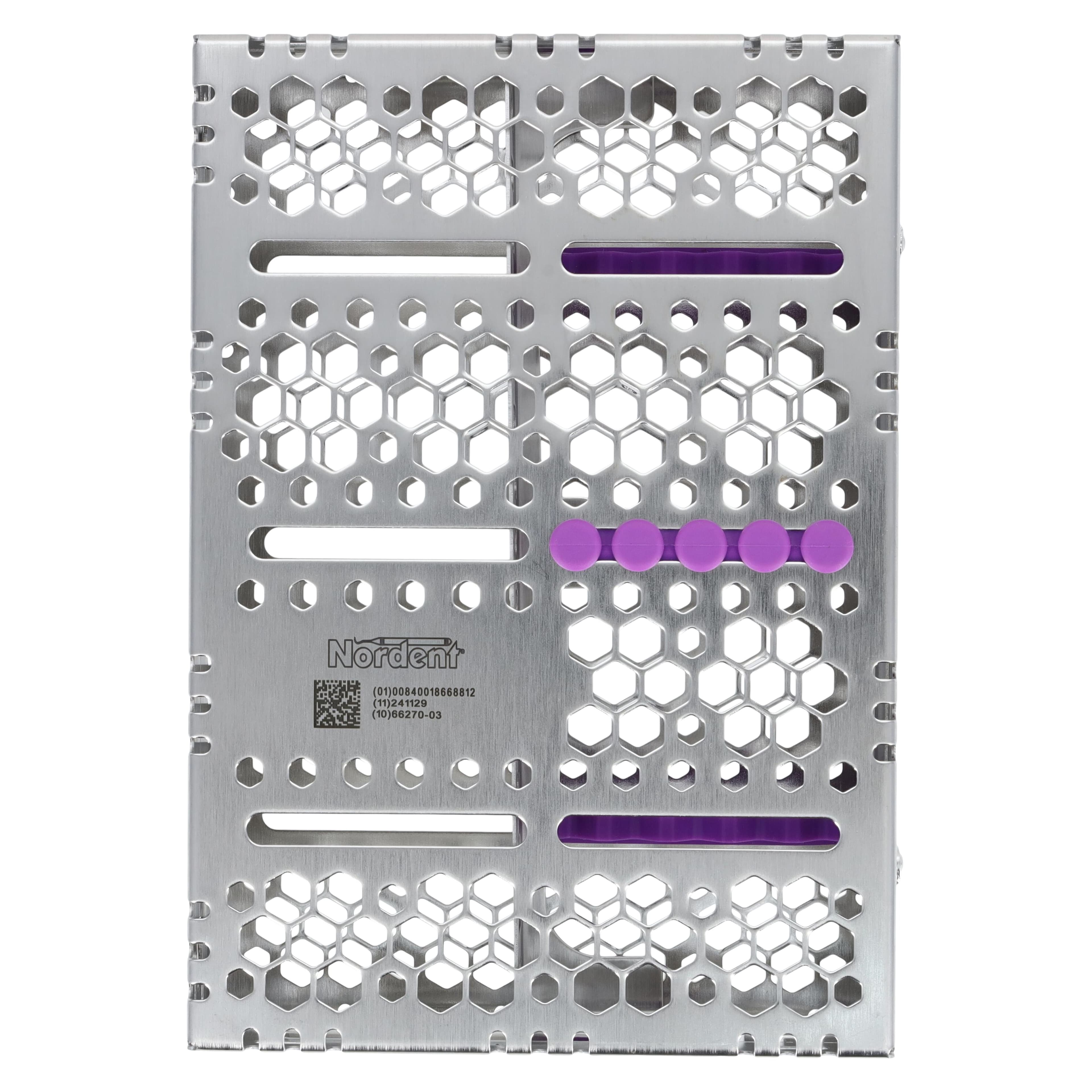 Nordent Cassette Medium 5 Instrument, Single Sided with Divider, Purple, Stainless Steel, 5.5 x 8 x 1.25 in, CH2-5D7 thumbnail 4
