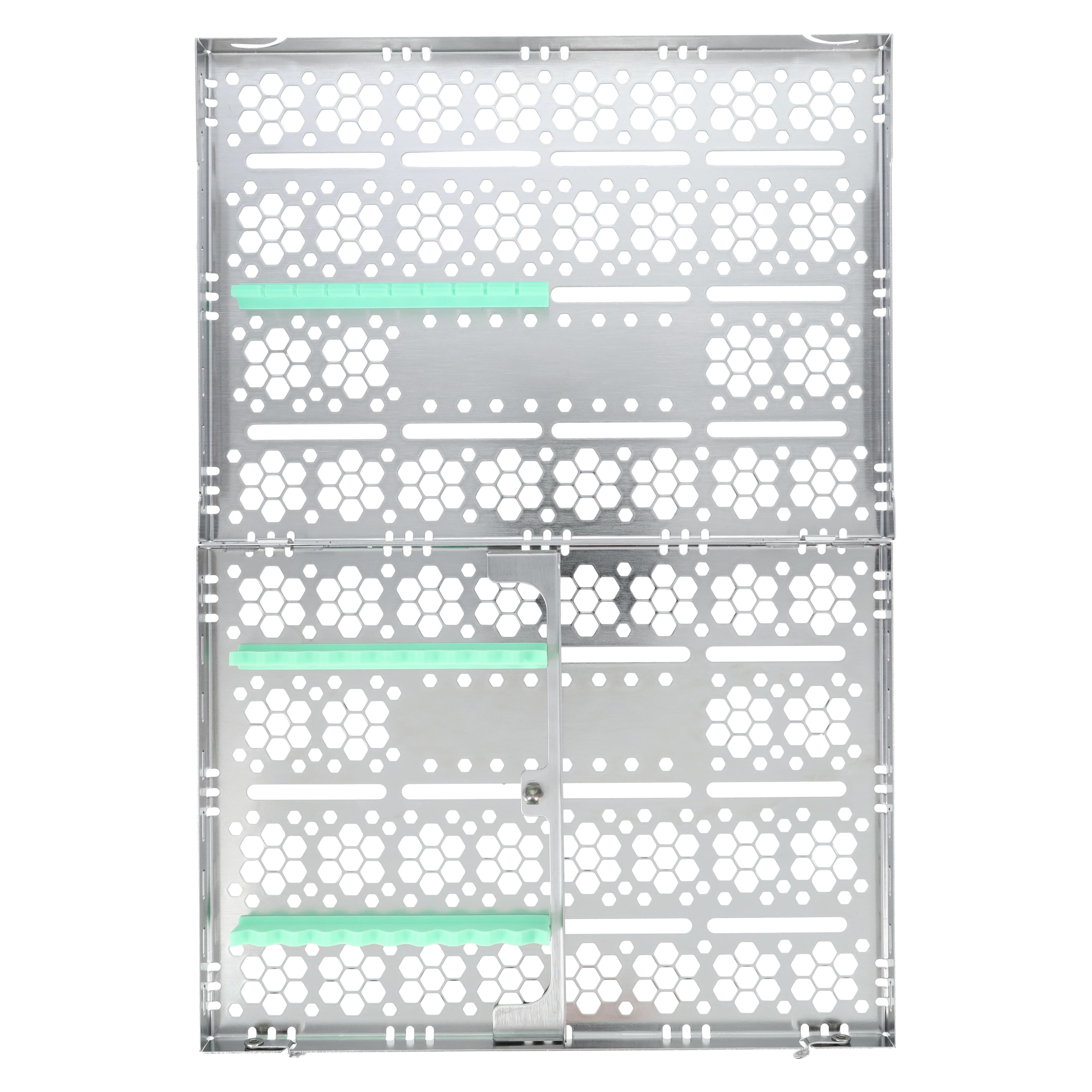 Nordent Cassette Single Sided Large Stainless Steel 10 Instruments with Divider, Light Green, 8 x 11 x 1.25 in, CH3-10D5 thumbnail 3