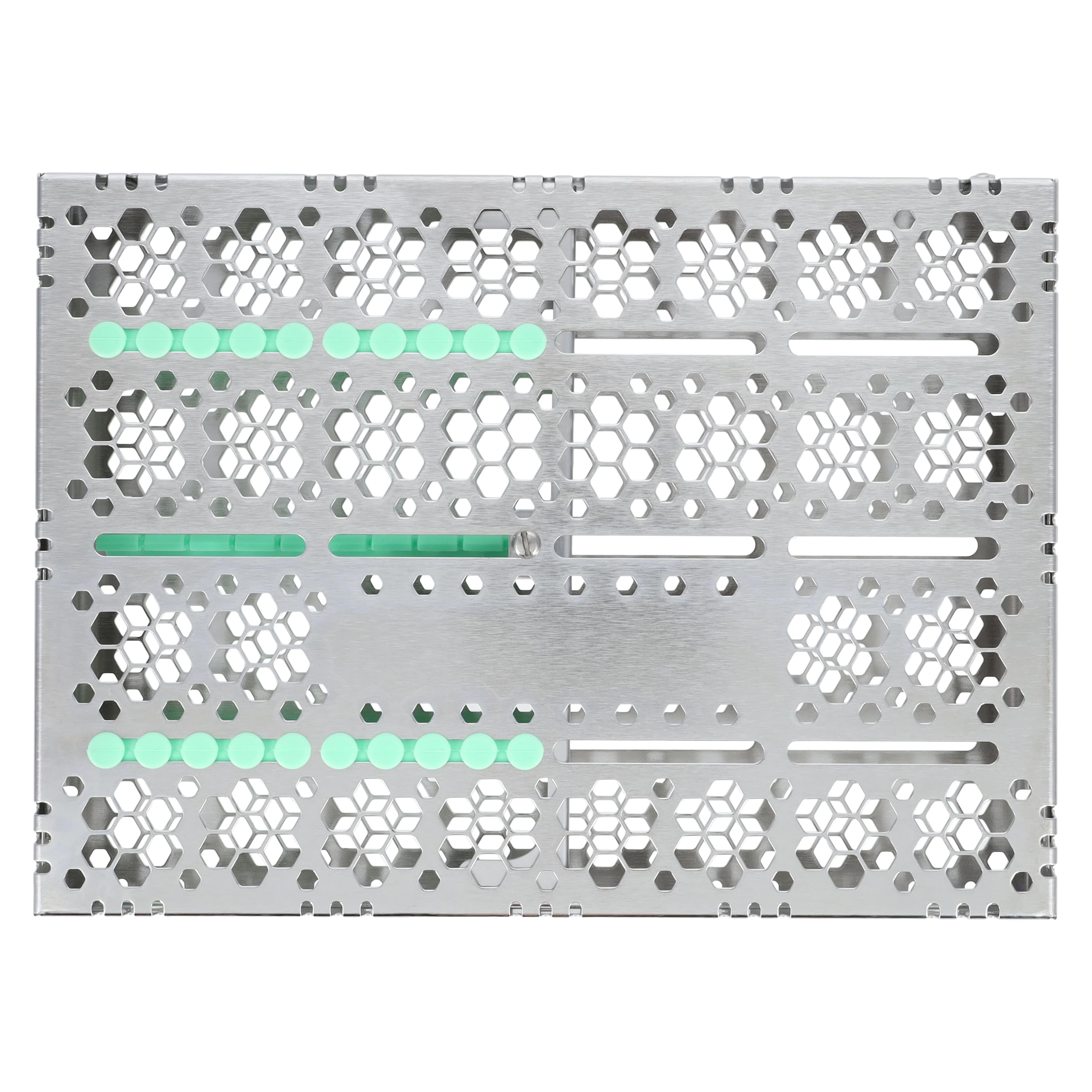 Nordent Cassette Single Sided Large Stainless Steel 10 Instruments with Divider, Light Green, 8 x 11 x 1.25 in, CH3-10D5 thumbnail 5