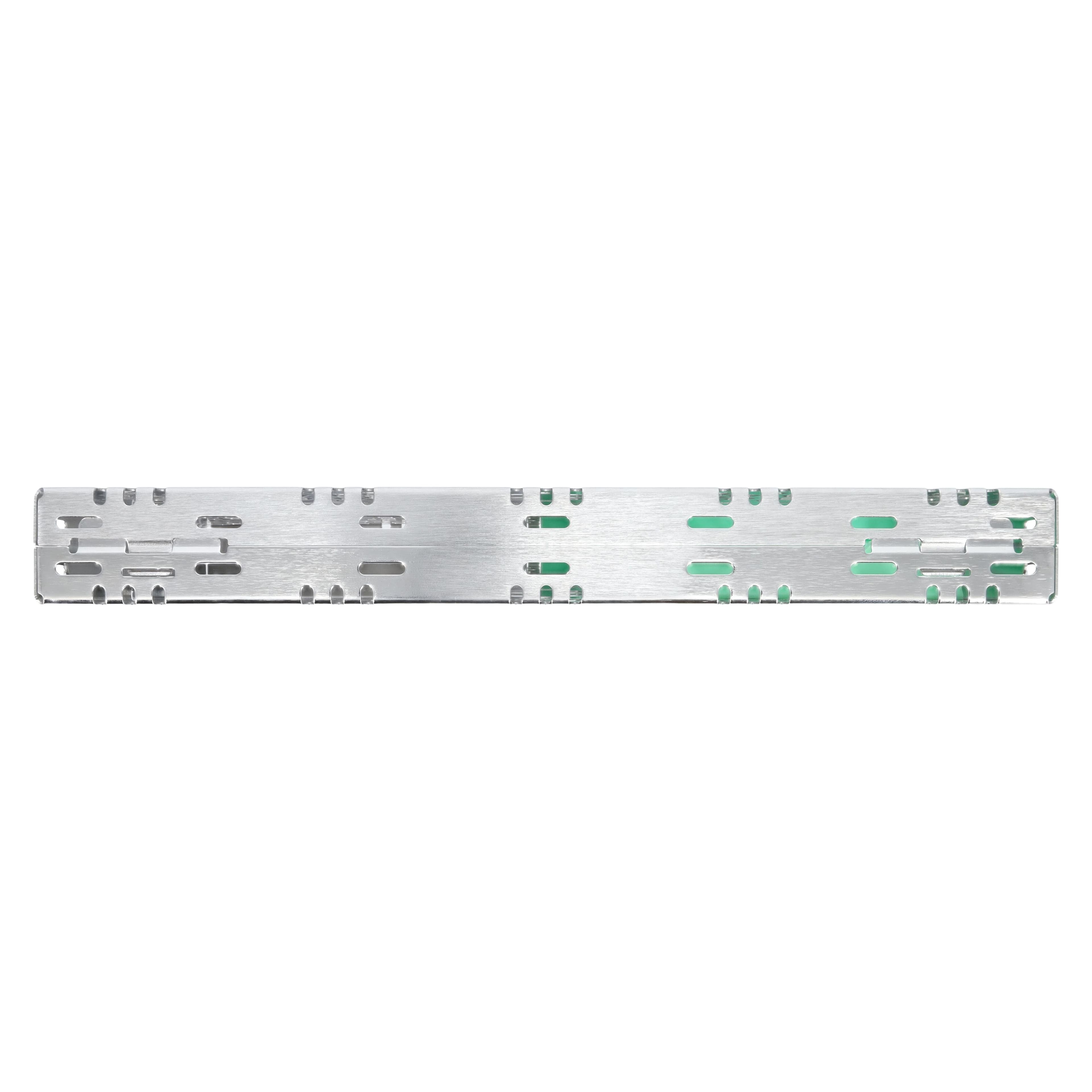 Nordent Cassette Single Sided Large Stainless Steel 10 Instruments with Divider, Light Green, 8 x 11 x 1.25 in, CH3-10D5 thumbnail 7