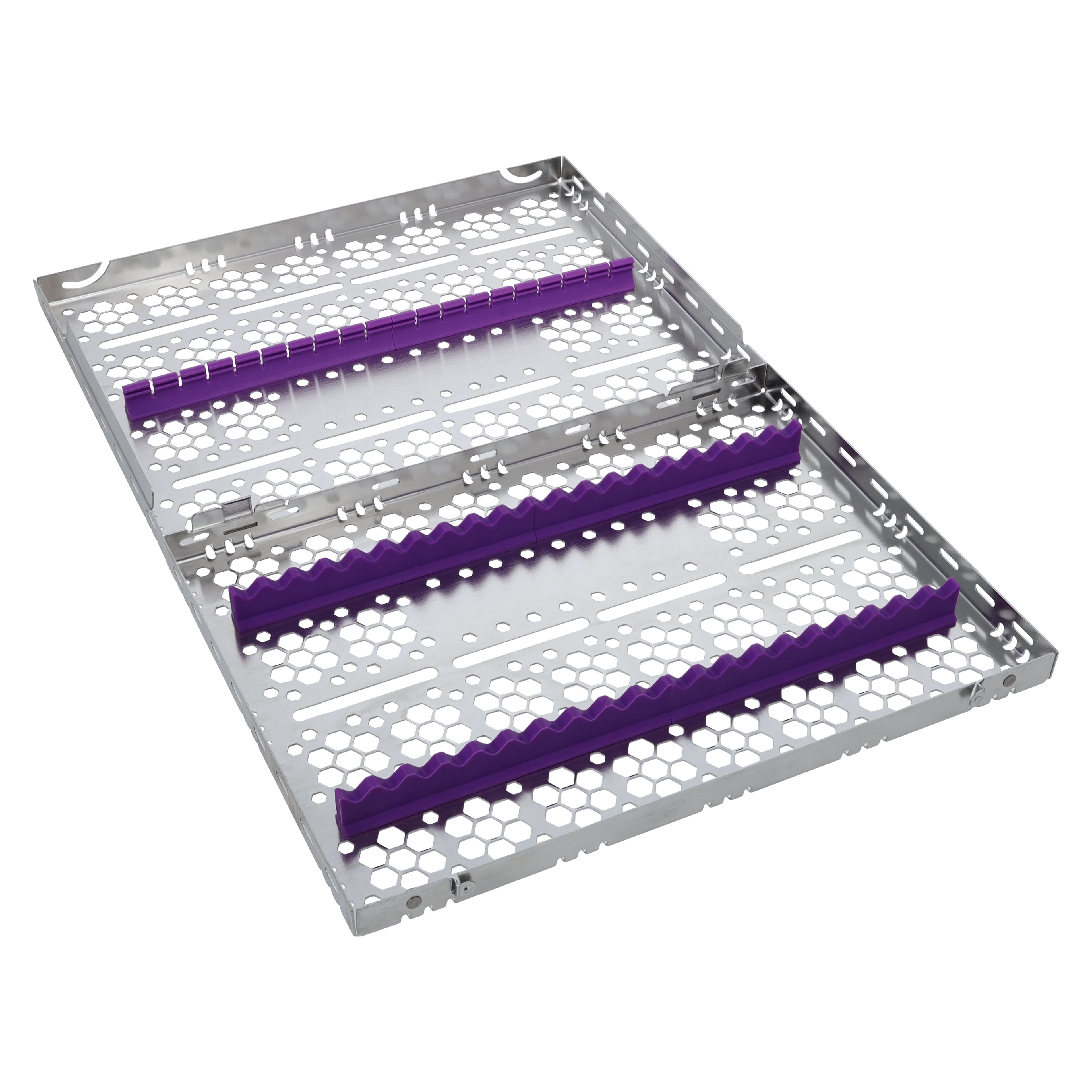 Nordent Cassette Large Single Sided Stainless Steel 20 Instruments, Purple, 8 in x 11 in x 1.25 in, CH3-20N7 thumbnail 2