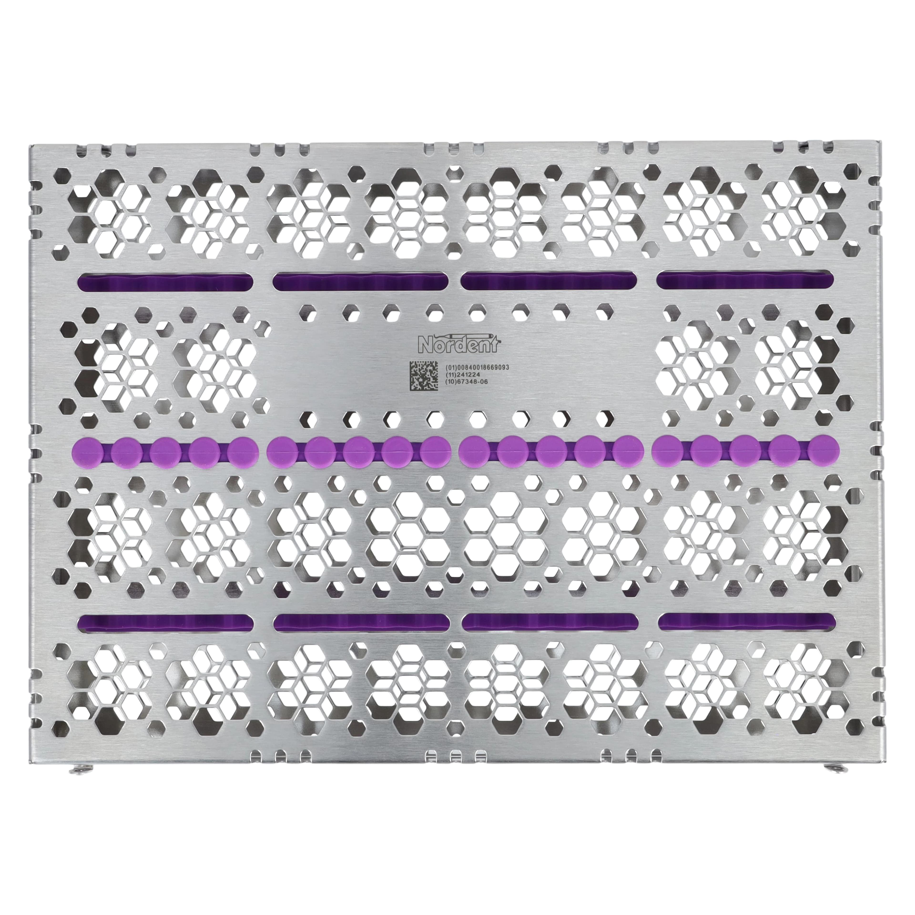 Nordent Cassette Large Single Sided Stainless Steel 20 Instruments, Purple, 8 in x 11 in x 1.25 in, CH3-20N7 thumbnail 4