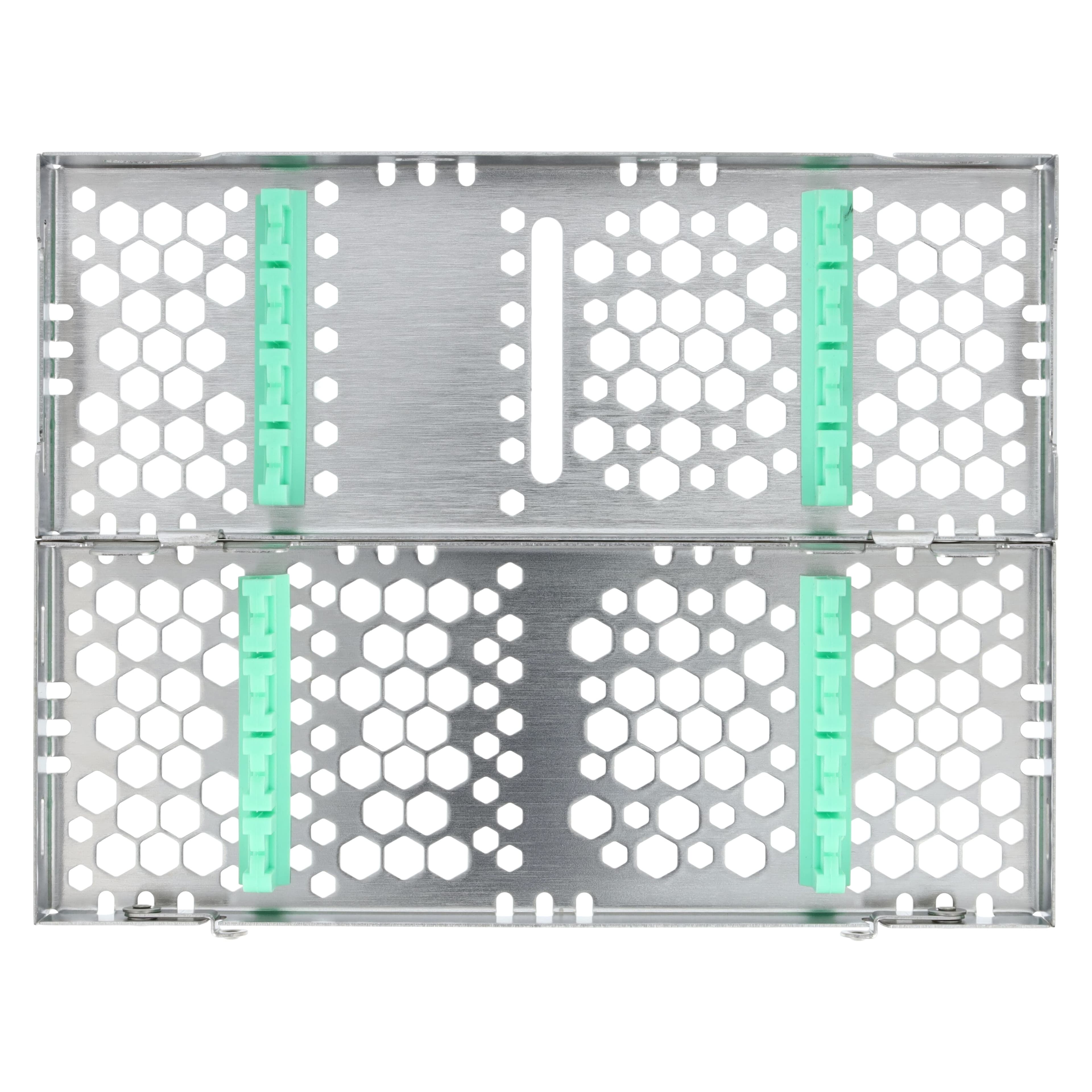 Nordent Cassette Small Double Sided 8 Instruments, Light Green, Stainless Steel, 3 in x 8 in x 1.25 in, CHD1-8N5 thumbnail 3