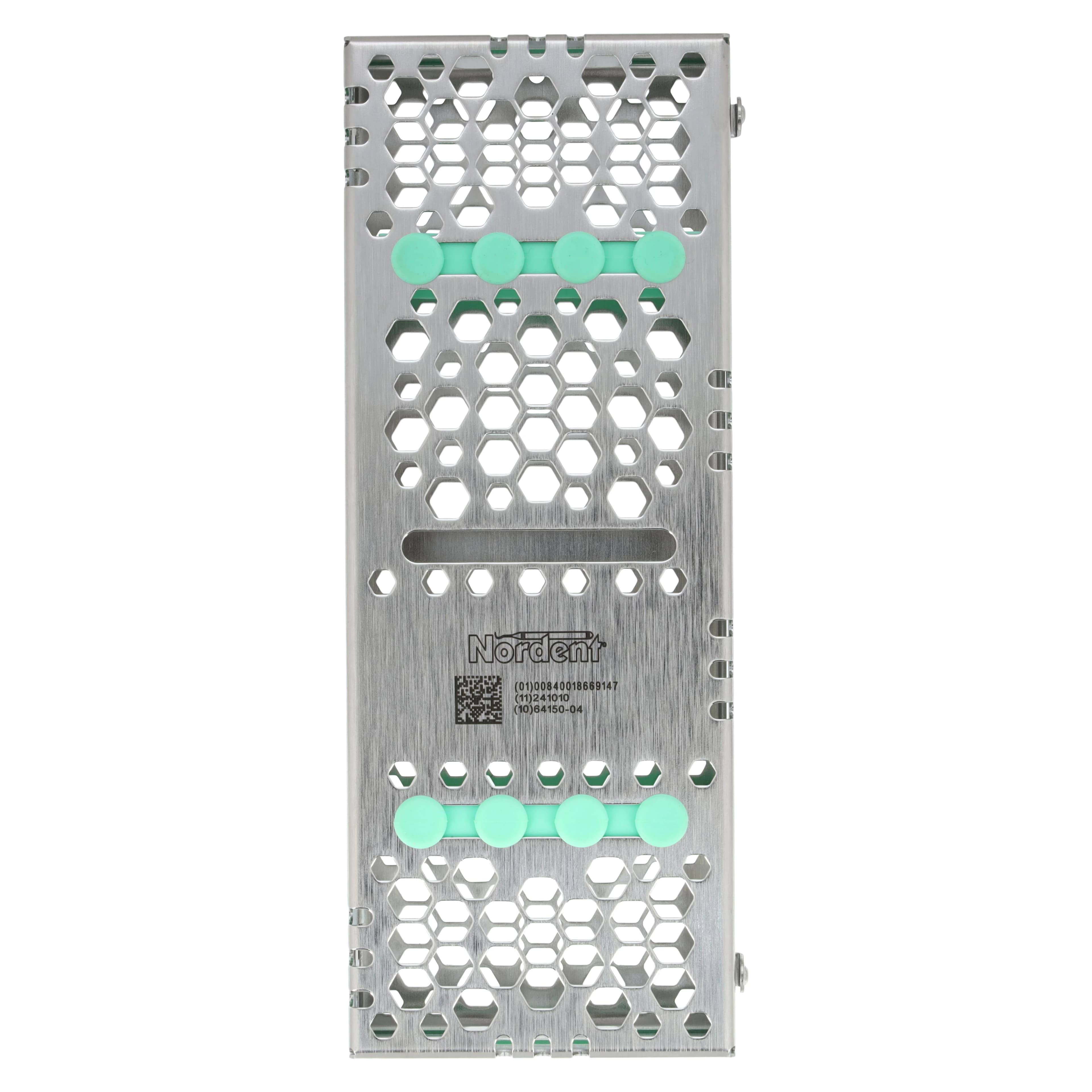 Nordent Cassette Small Double Sided 8 Instruments, Light Green, Stainless Steel, 3 in x 8 in x 1.25 in, CHD1-8N5 thumbnail 4