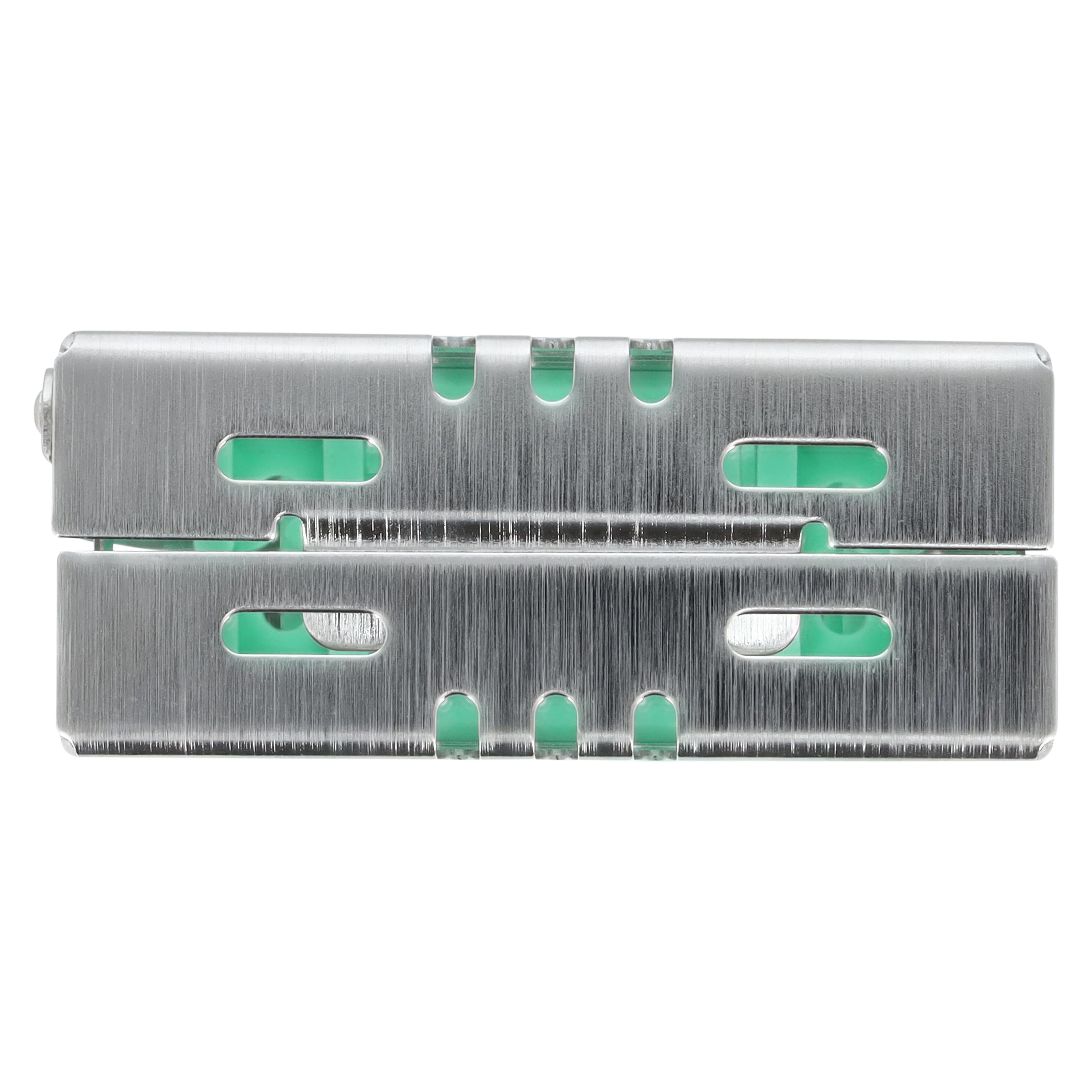 Nordent Cassette Small Double Sided 8 Instruments, Light Green, Stainless Steel, 3 in x 8 in x 1.25 in, CHD1-8N5 thumbnail 8