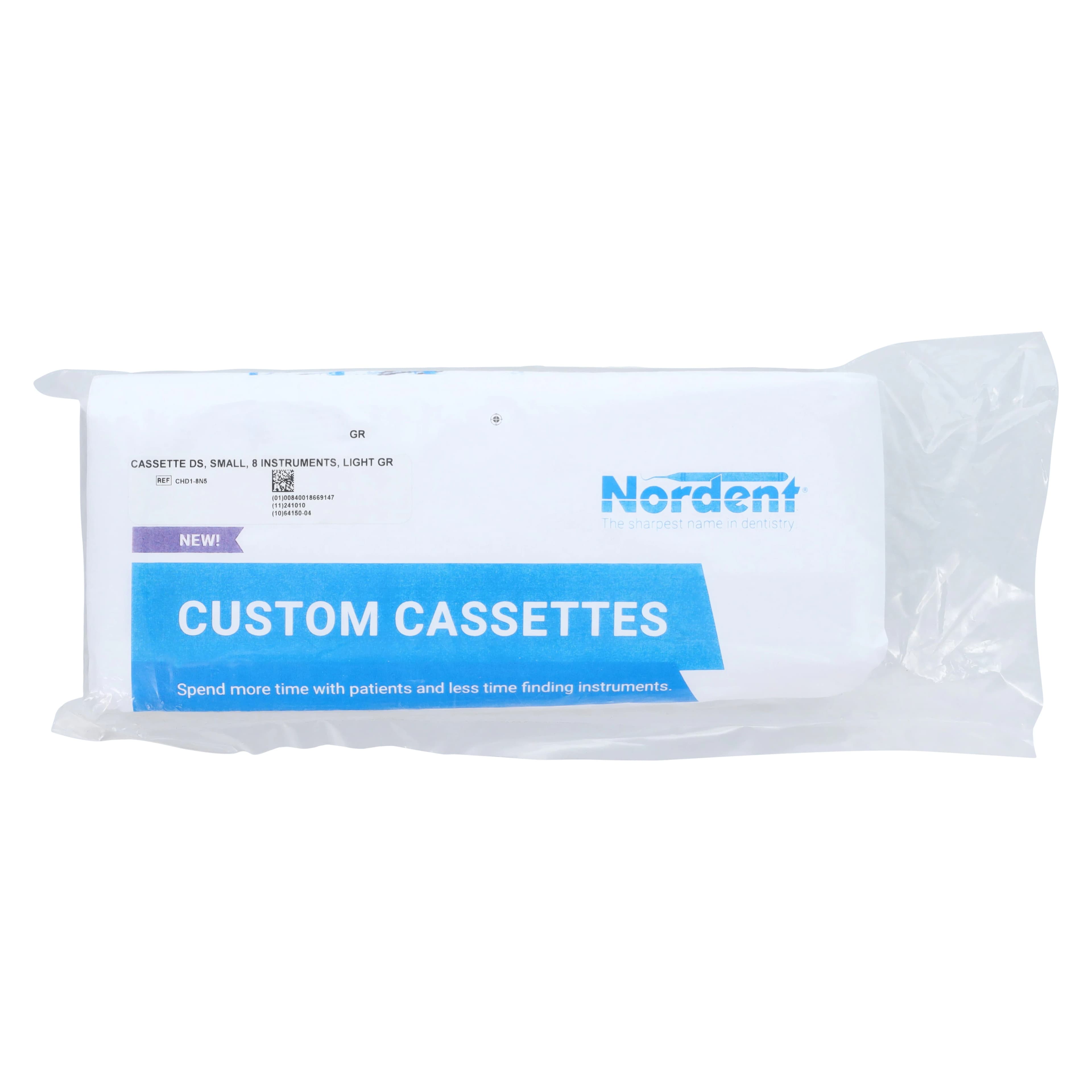 Nordent Cassette Small Double Sided 8 Instruments, Light Green, Stainless Steel, 3 in x 8 in x 1.25 in, CHD1-8N5 thumbnail 9