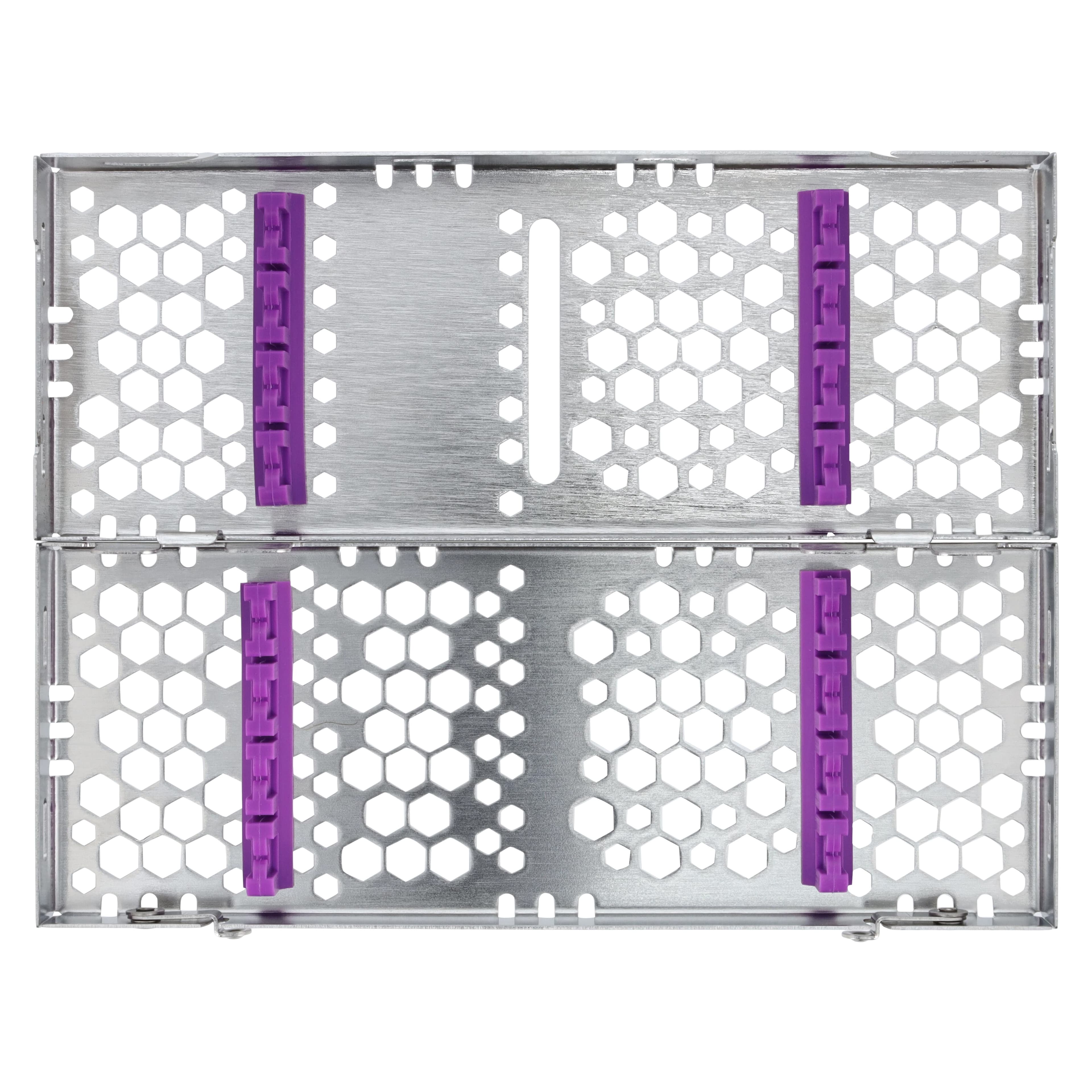 Nordent Cassette Small Double Sided 8 Instruments, Purple, Stainless Steel, 3 in x 8 in x 1.25 in thumbnail 3
