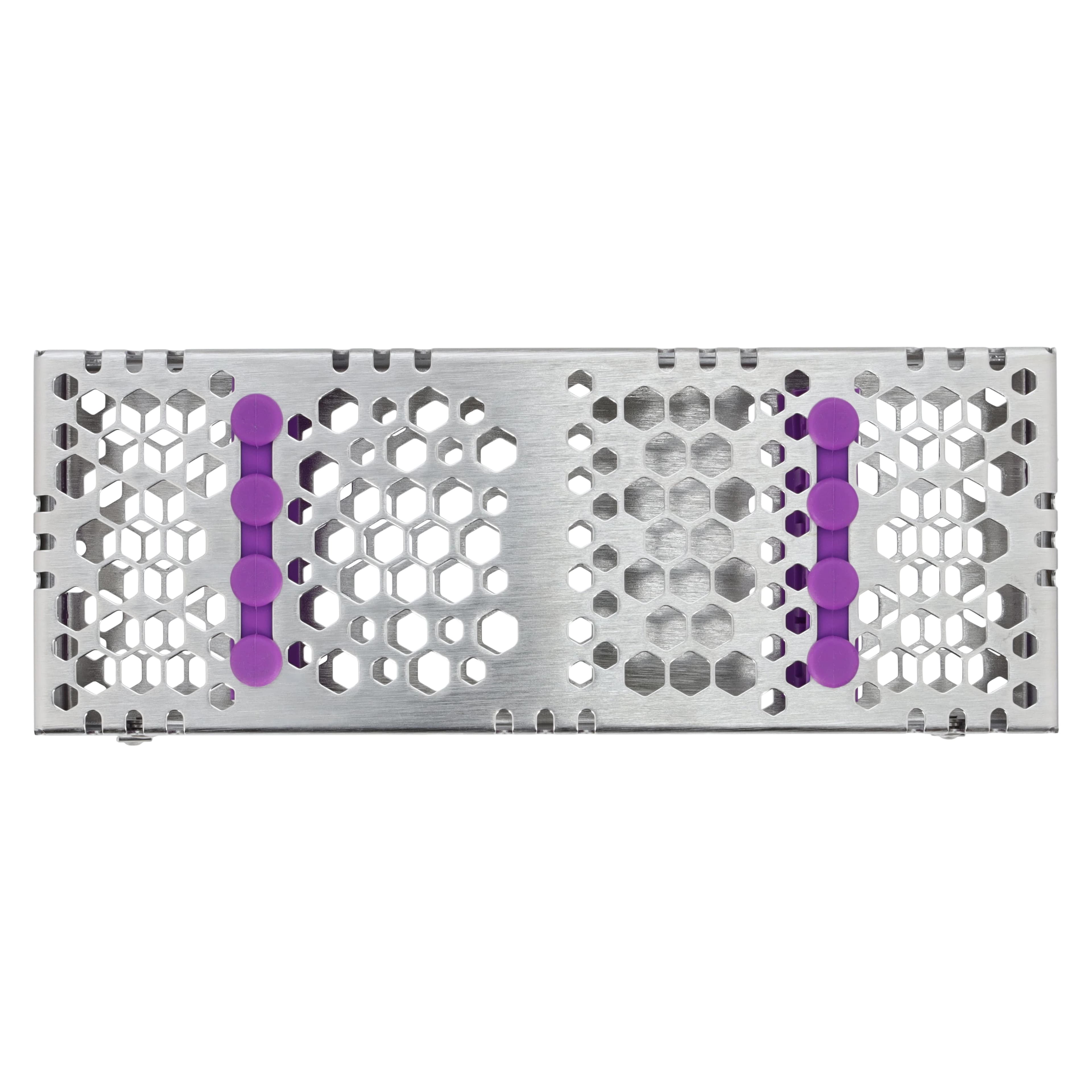 Nordent Cassette Small Double Sided 8 Instruments, Purple, Stainless Steel, 3 in x 8 in x 1.25 in thumbnail 5
