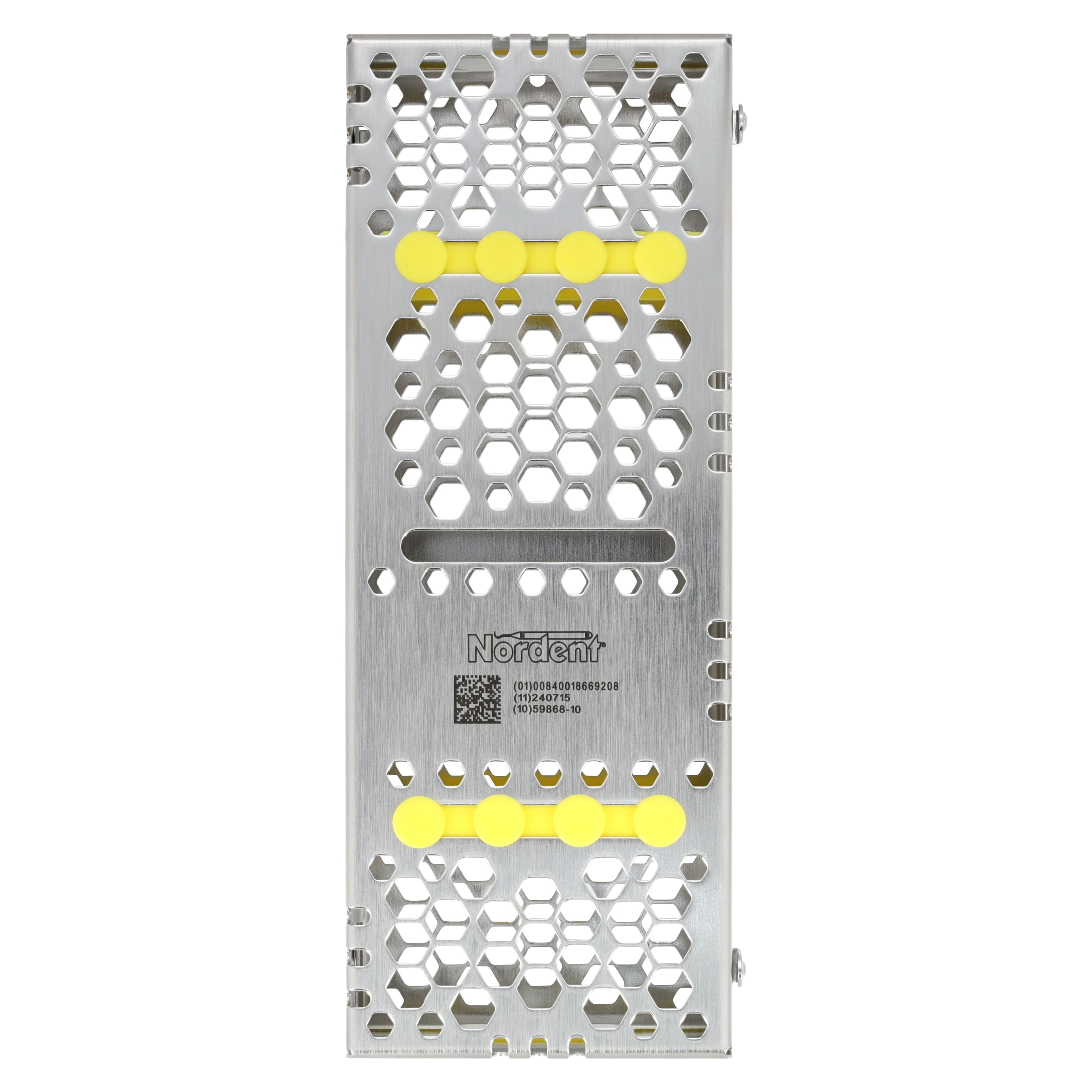 Nordent Cassette Small Double Sided Bottom Rail, 8 Instruments, Yellow, 3 in x 8 in x 1.25 in, CHD1-8N4S thumbnail 4