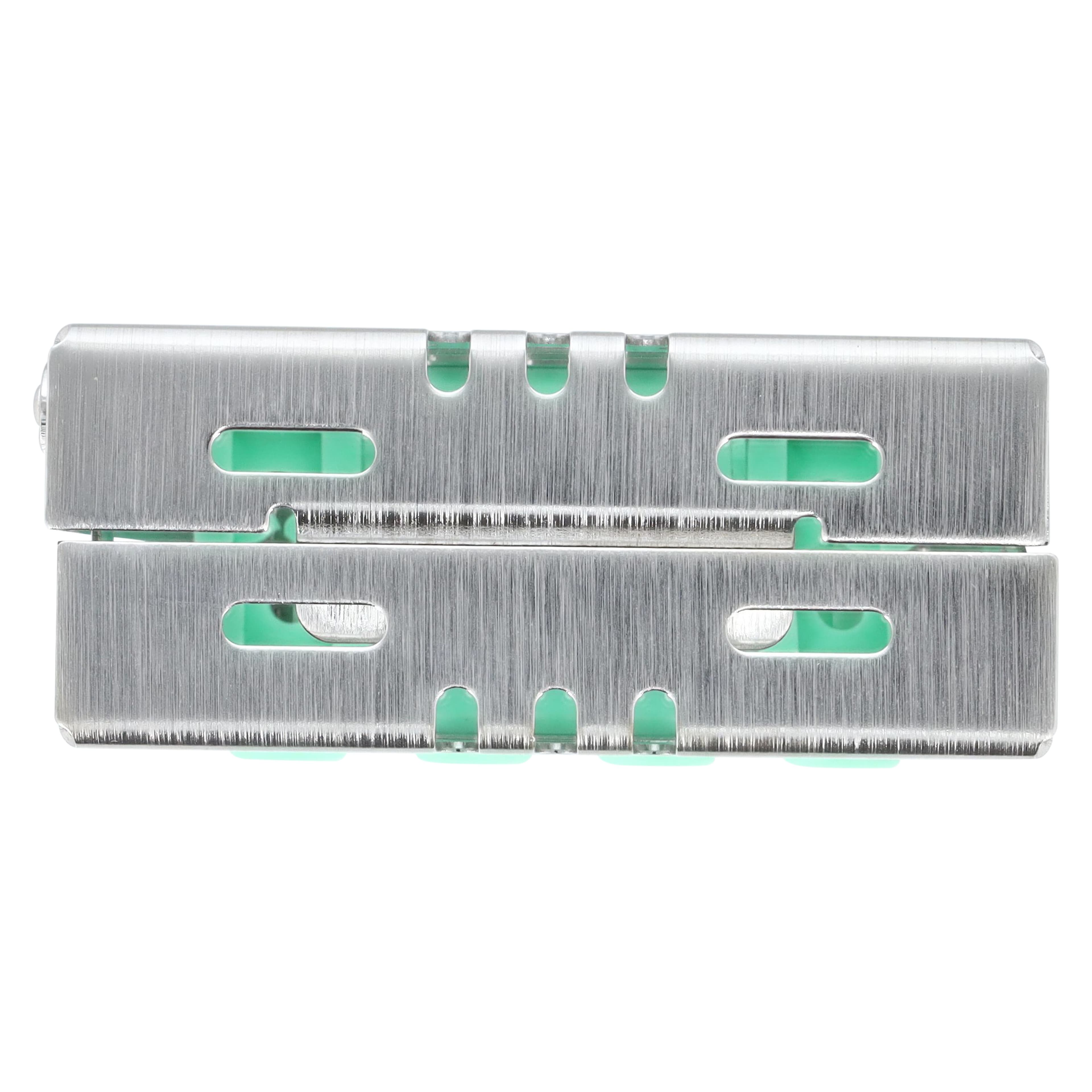 Nordent Cassette Small Double Sided Bottom Rail, 8 Instruments, Light Green, 3 in x 8 in x 1.25 in, CHD1-8N5S thumbnail 8