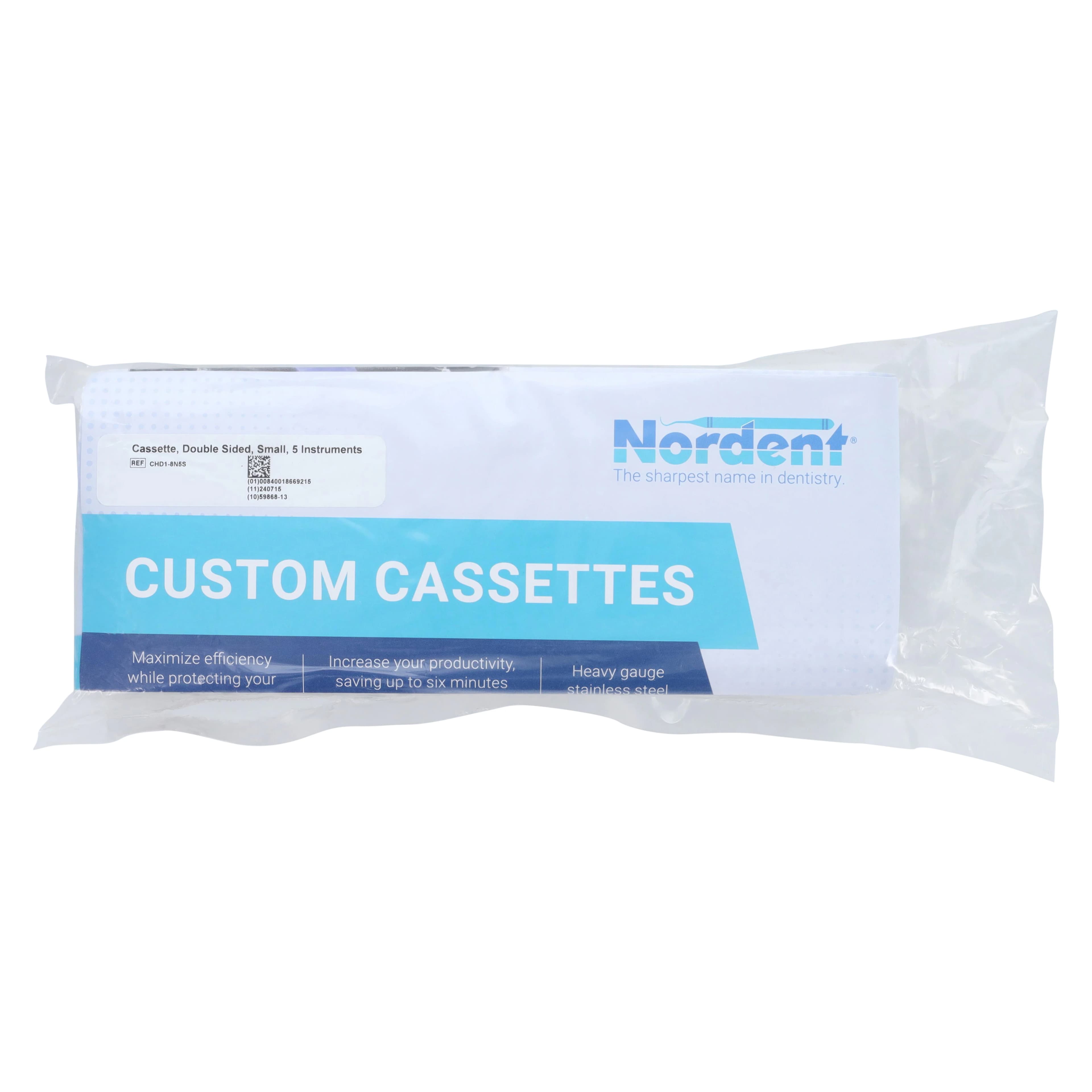 Nordent Cassette Small Double Sided Bottom Rail, 8 Instruments, Light Green, 3 in x 8 in x 1.25 in, CHD1-8N5S thumbnail 9