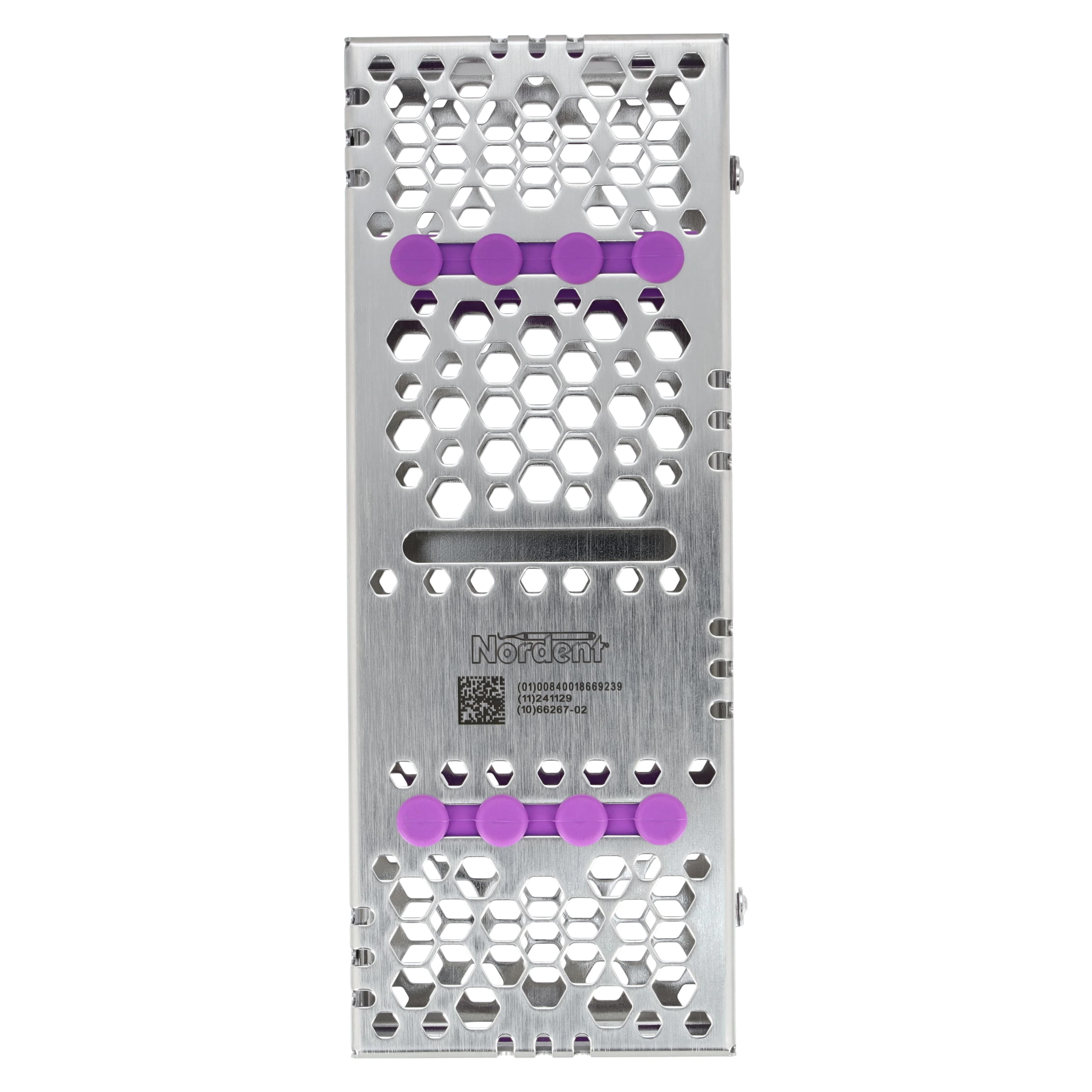 Nordent Cassette Small Double Sided Bottom Rail, 8 Instruments, Purple, Stainless Steel, CHD1-8N7S thumbnail 4