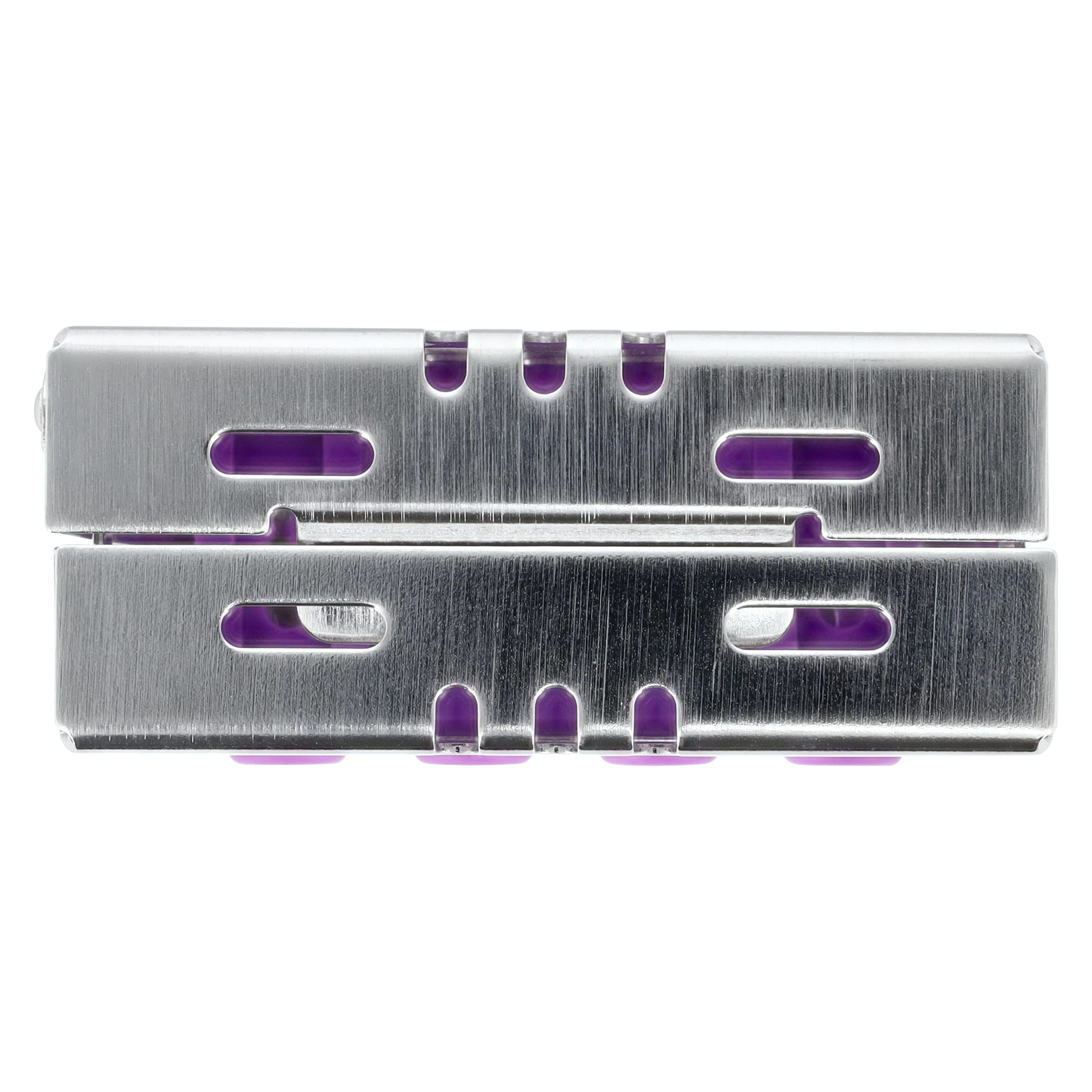 Nordent Cassette Small Double Sided Bottom Rail, 8 Instruments, Purple, Stainless Steel, CHD1-8N7S thumbnail 8
