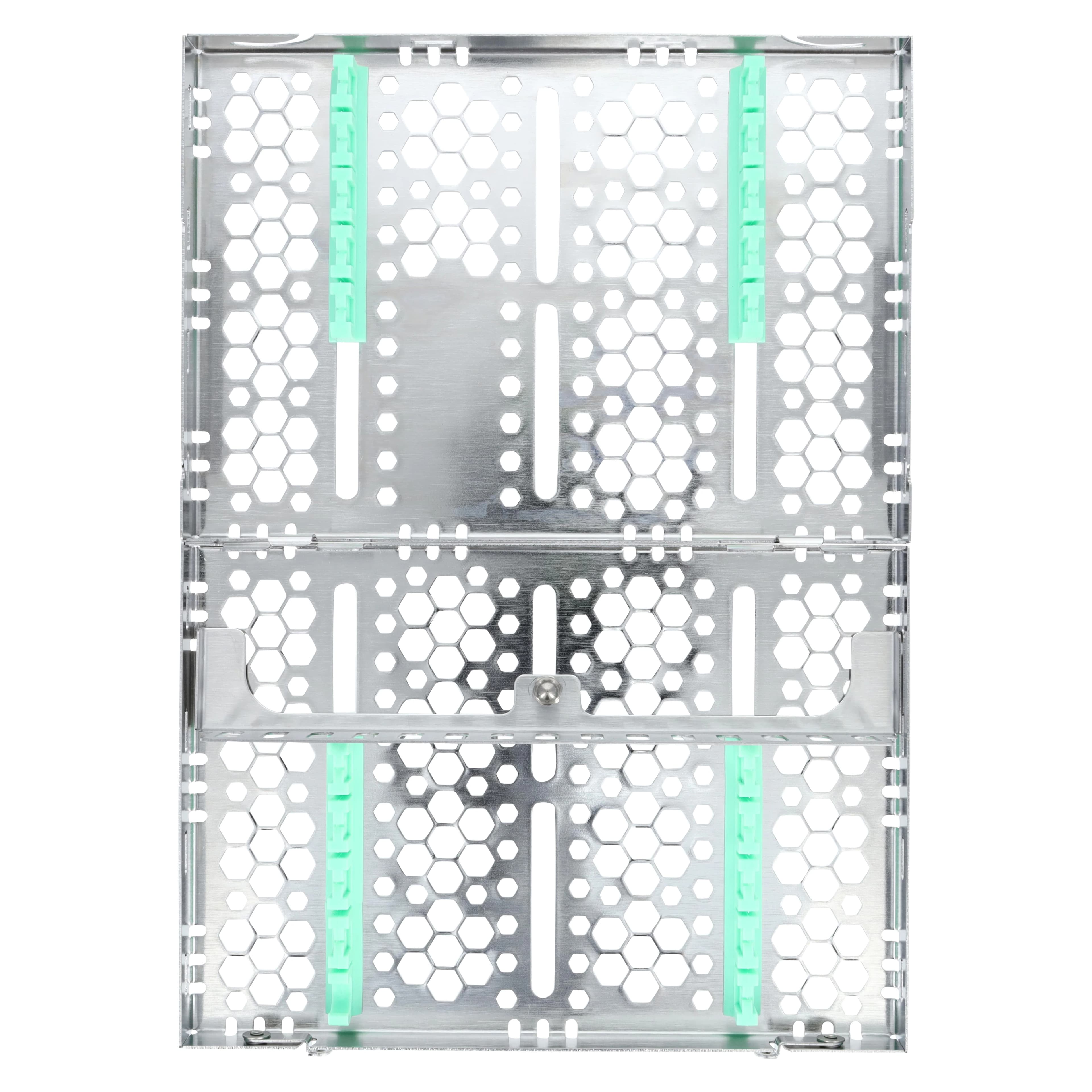 Nordent Cassette Double Sided Medium 10 Instruments with Divider SE Bottom Rail Light Green, 5.5 x 8 x 1.25 in, CHD2-10D5S thumbnail 3