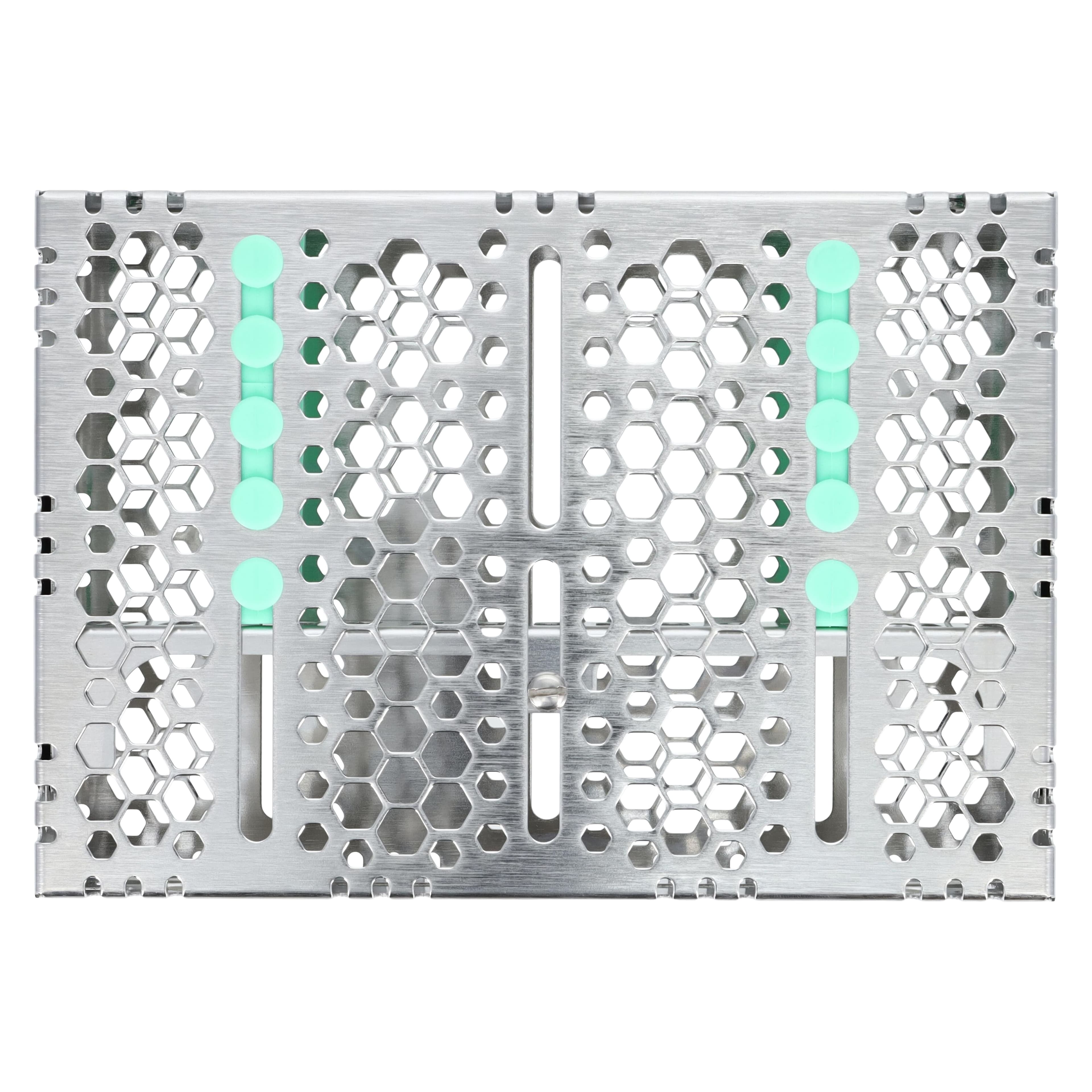Nordent Cassette Double Sided Medium 10 Instruments with Divider SE Bottom Rail Light Green, 5.5 x 8 x 1.25 in, CHD2-10D5S thumbnail 5