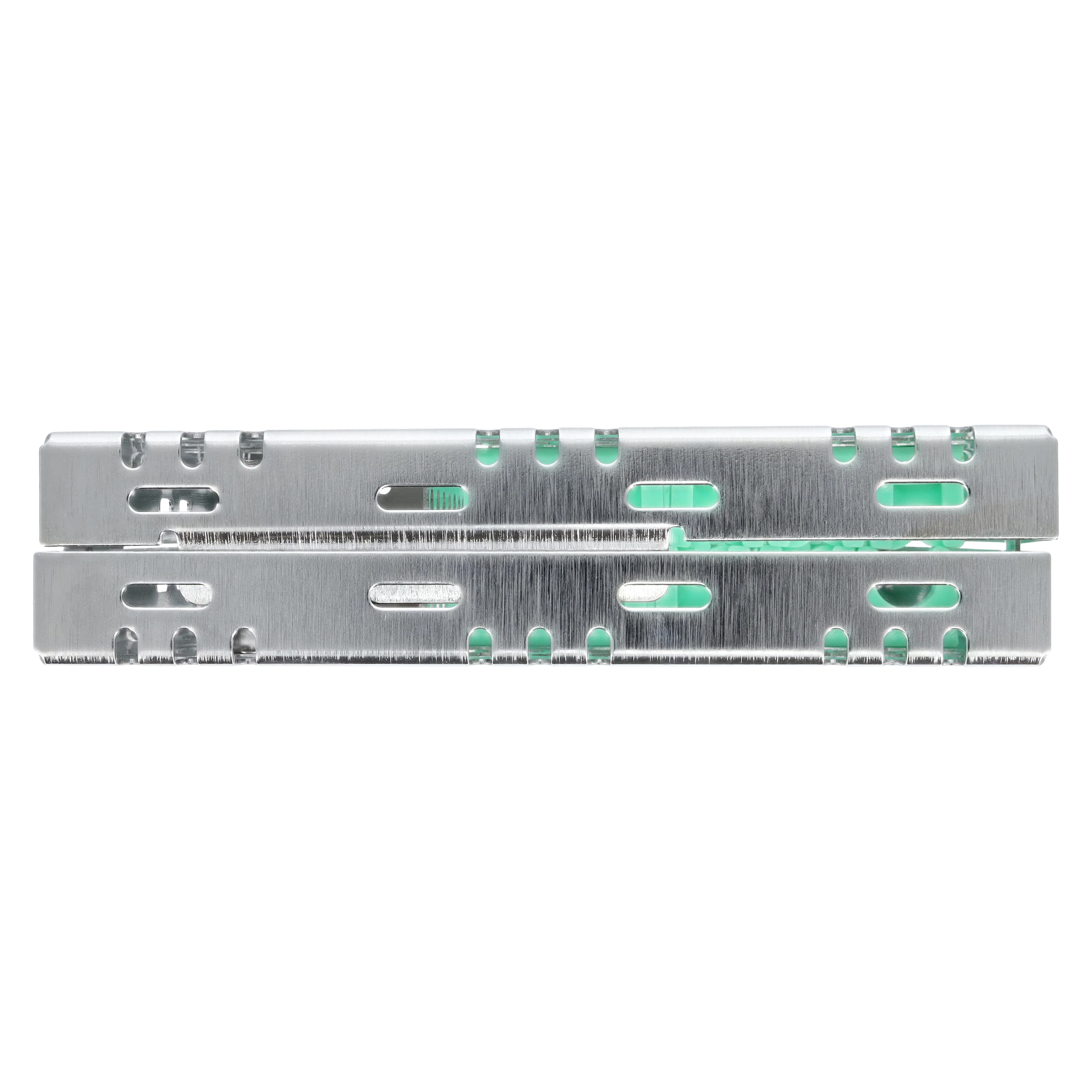 Nordent Cassette Double Sided Medium 10 Instruments with Divider SE Bottom Rail Light Green, 5.5 x 8 x 1.25 in, CHD2-10D5S thumbnail 8