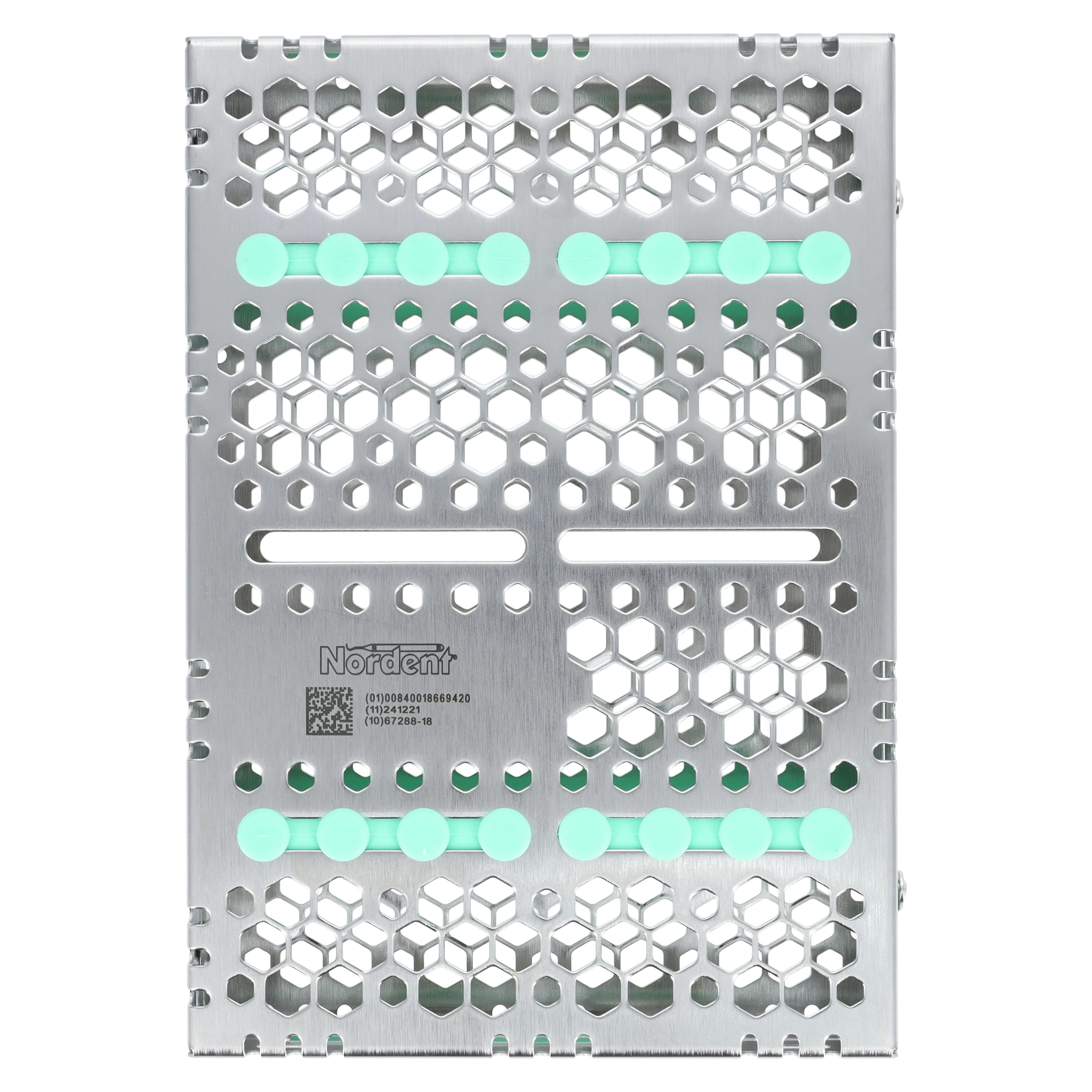 Nordent Cassette DS Med 16 Instruments, Double Sided, Light Green, 5.5 x 8 x 1.25 in, CHD2-16N5 thumbnail 4
