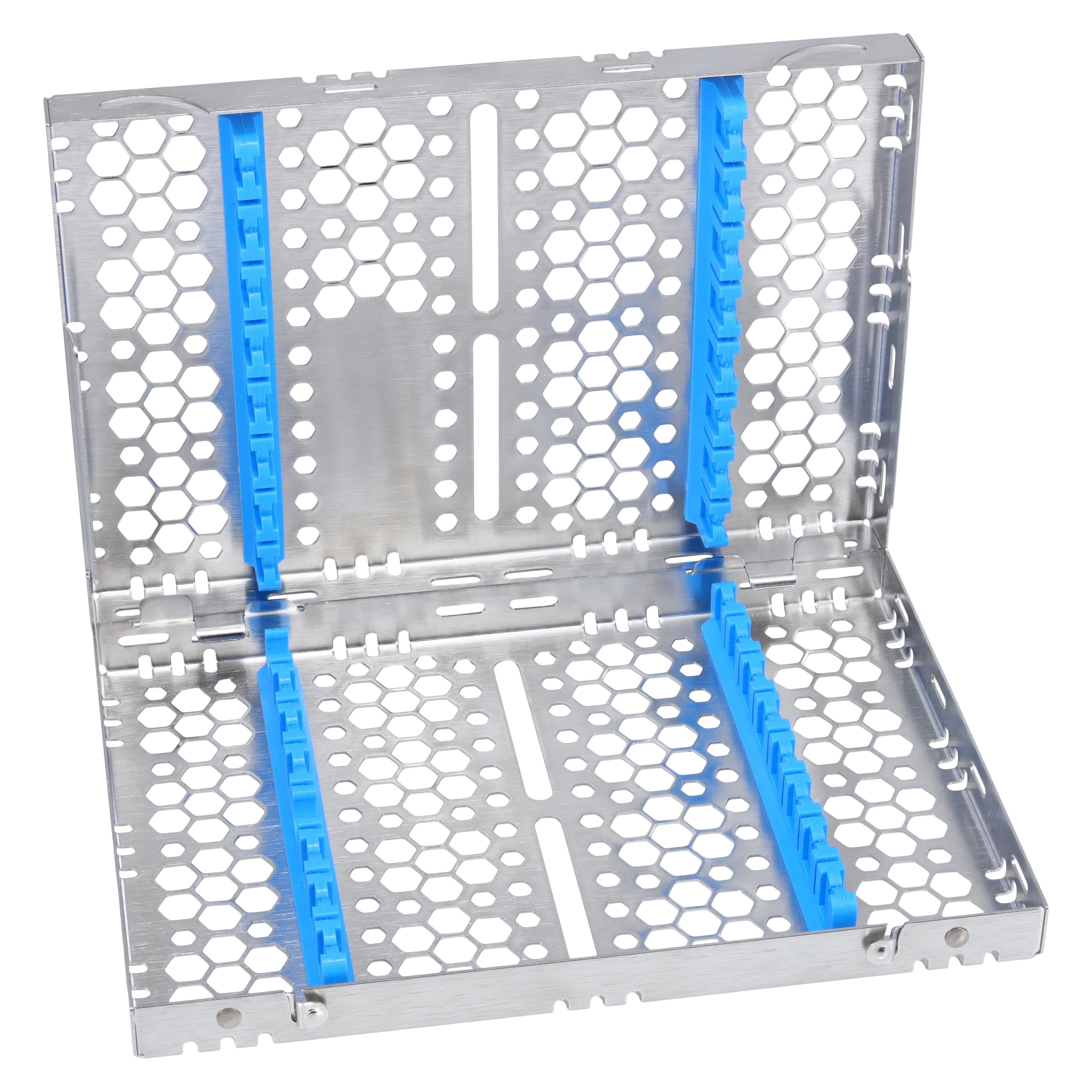 Nordent Cassette Double Sided Medium 16 Instruments, SE Bottom Rail, Blue, Stainless Steel, CHD2-16N1S thumbnail 2