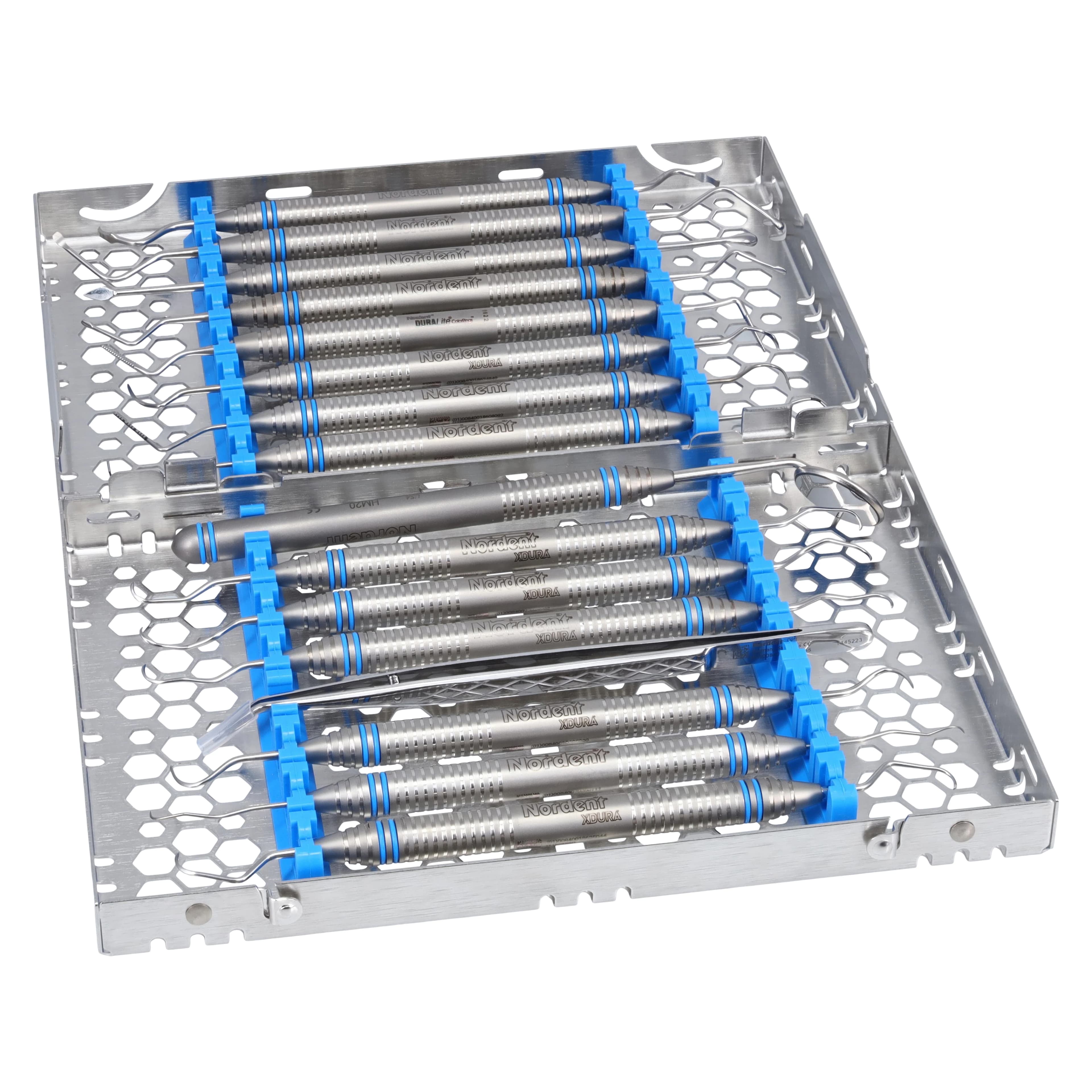 Nordent Cassette Double Sided Medium 16 Instruments, SE Bottom Rail, Blue, Stainless Steel, CHD2-16N1S thumbnail 3