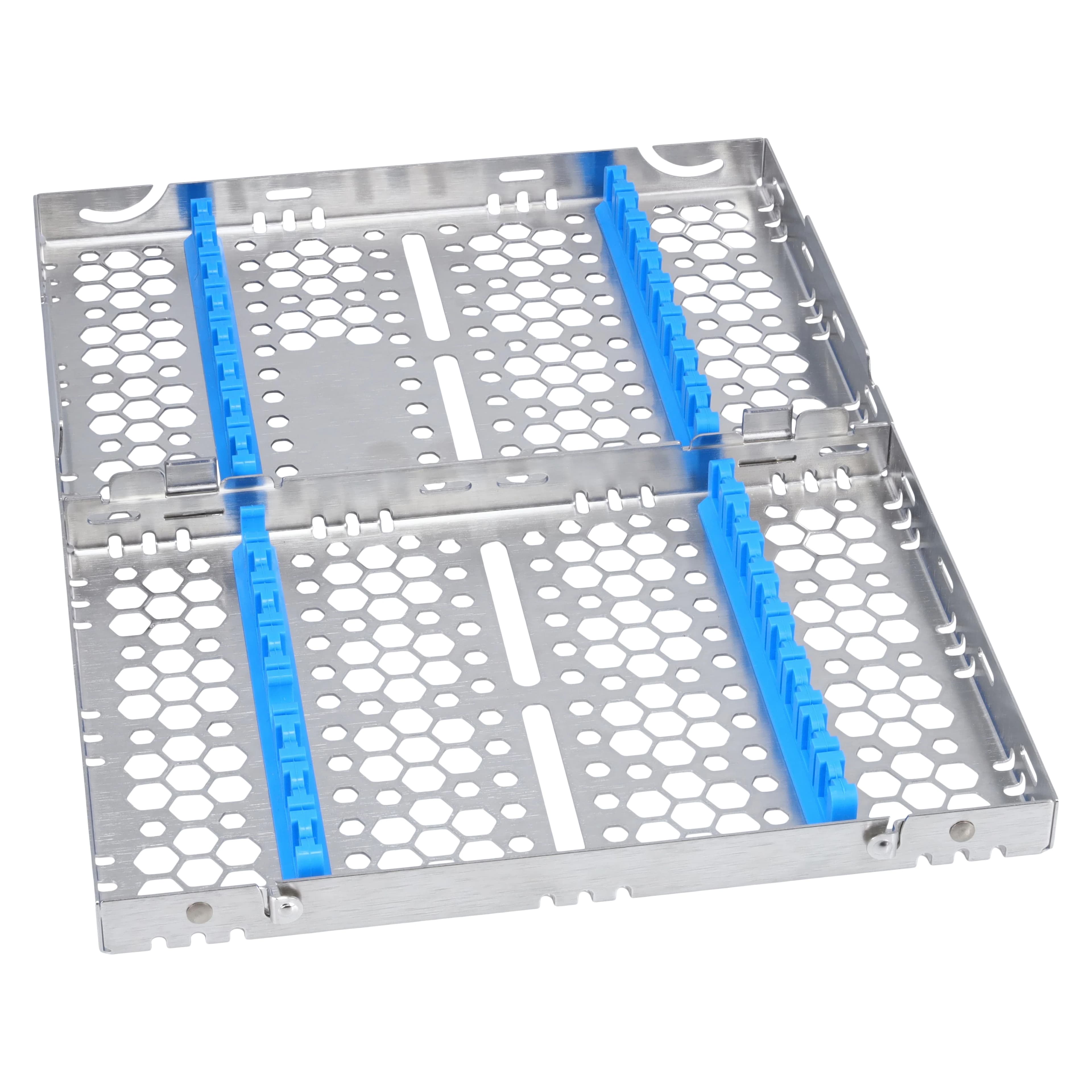 Nordent Cassette Double Sided Medium 16 Instruments, SE Bottom Rail, Blue, Stainless Steel, CHD2-16N1S thumbnail 4