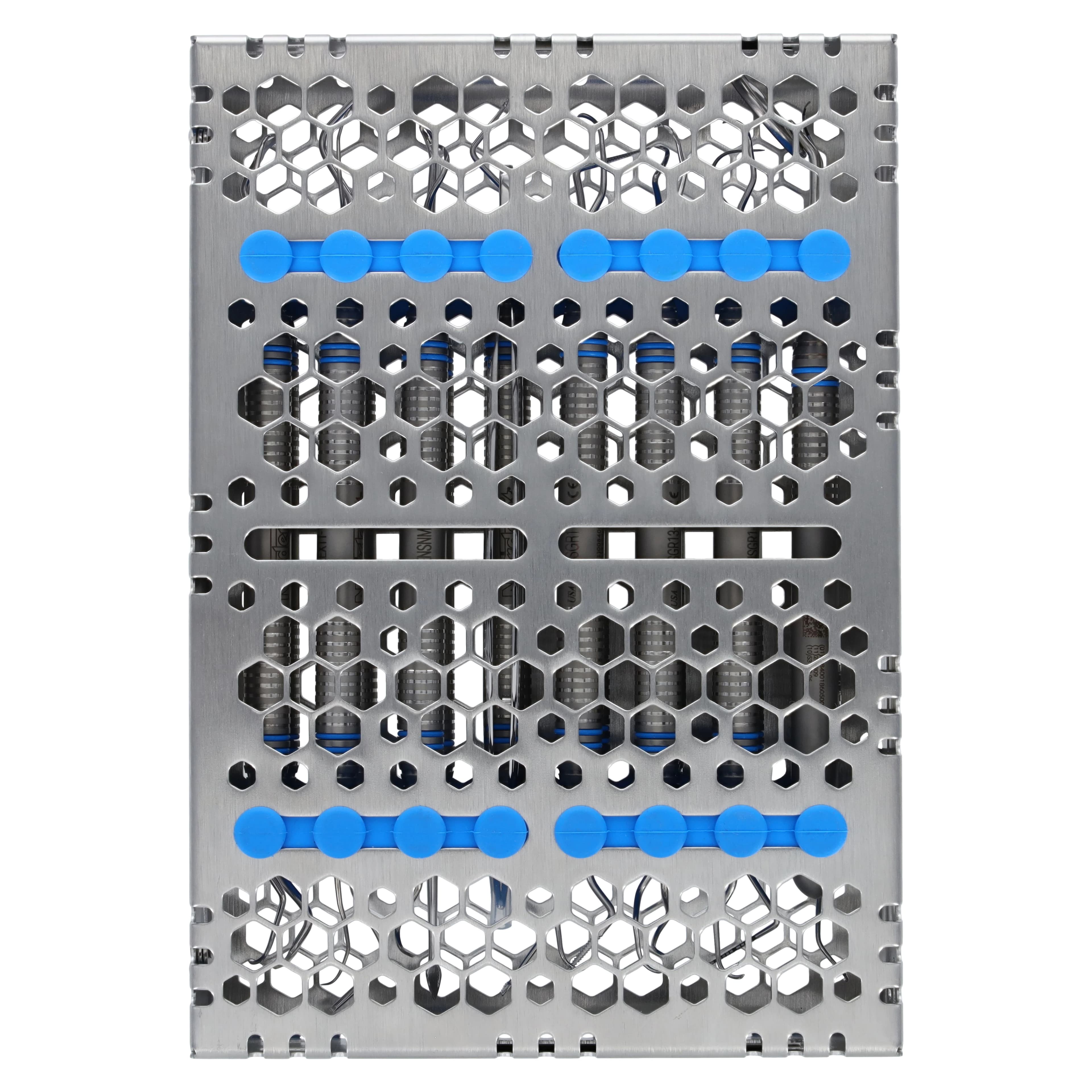 Nordent Cassette Double Sided Medium 16 Instruments, SE Bottom Rail, Blue, Stainless Steel, CHD2-16N1S thumbnail 8
