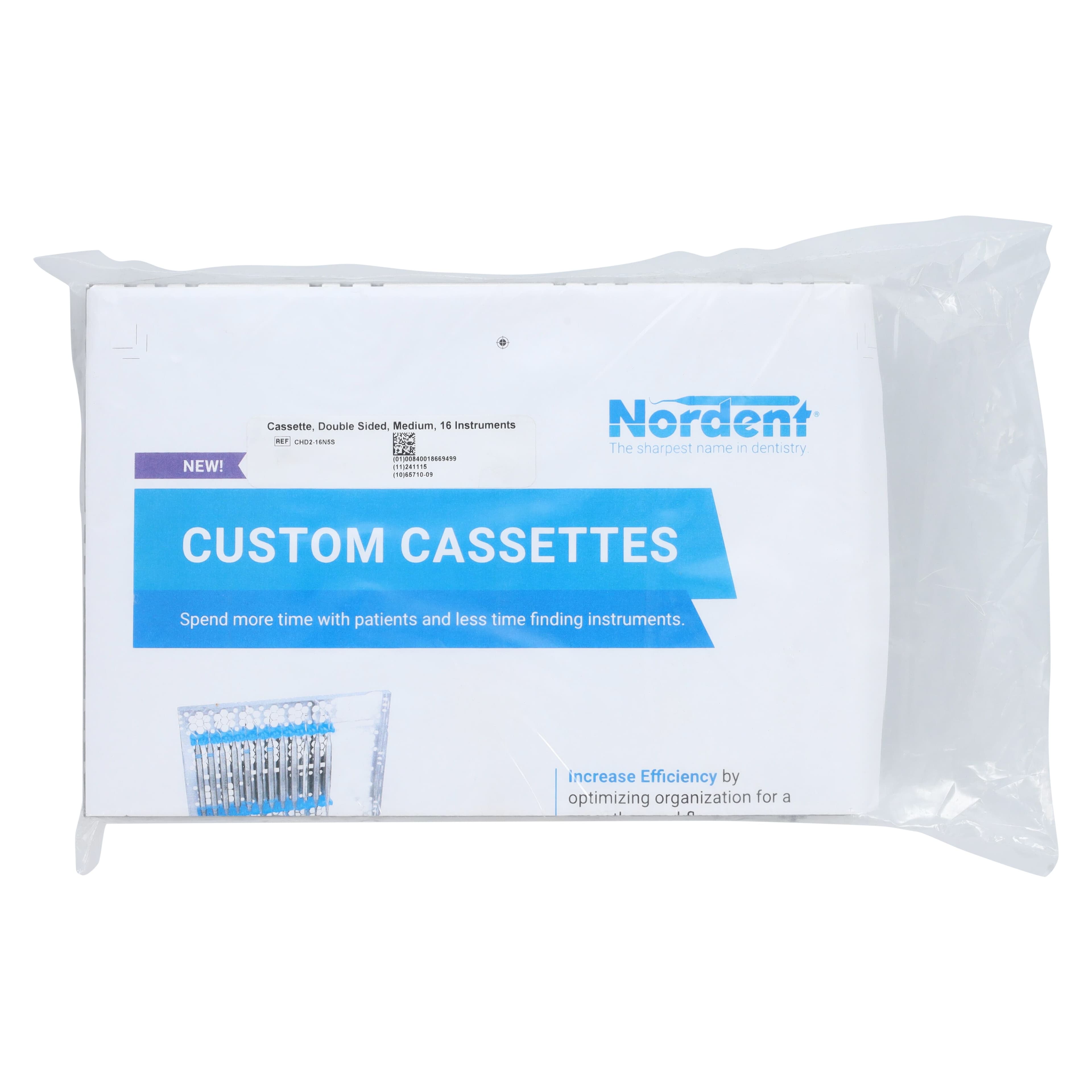 Nordent Cassette Double Sided Medium 16 Instruments, SE Bottom Rail, Light Green, 5.5 x 8 x 1.25 in, CHD2-16N5S thumbnail 9