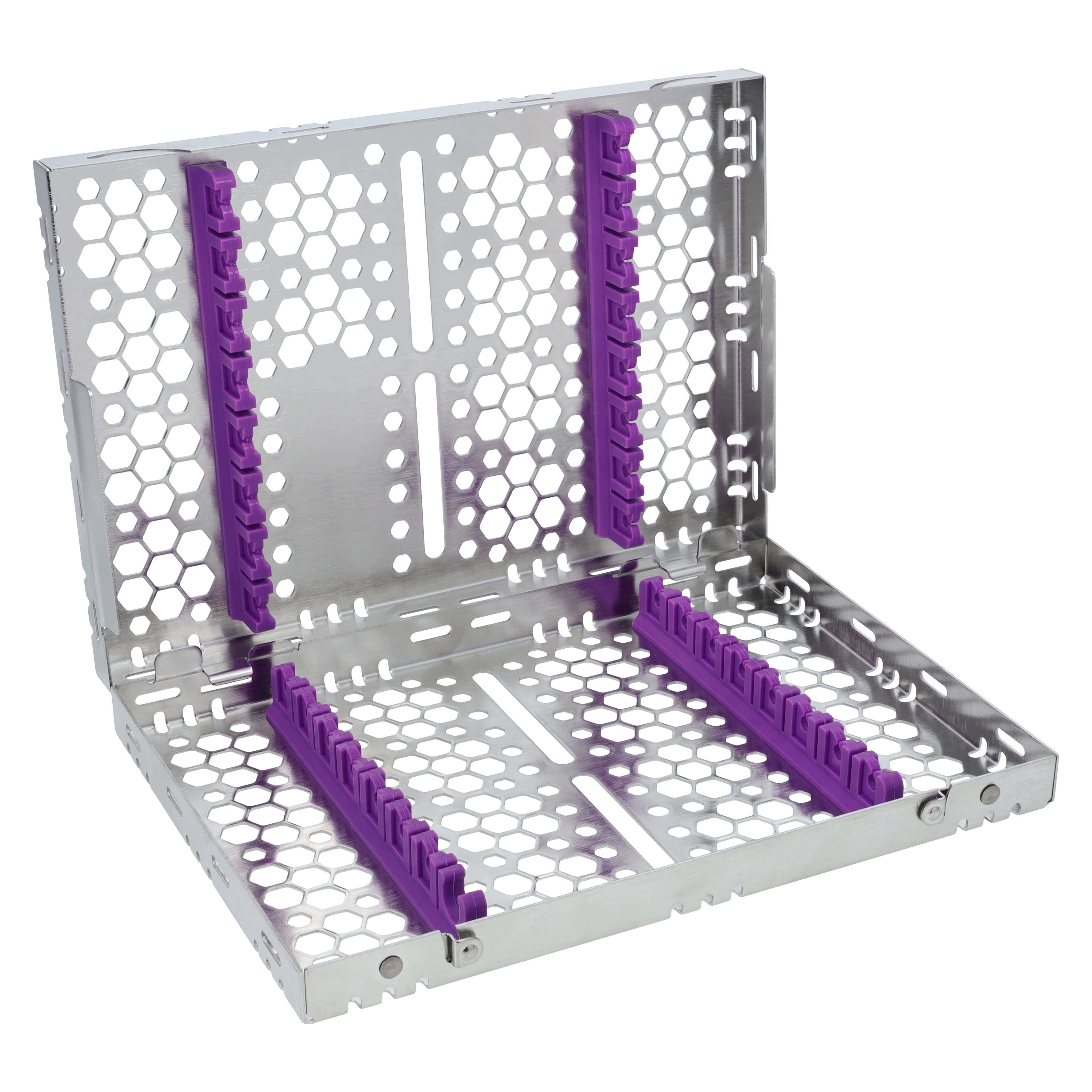 Nordent Cassette Double Sided Medium 16 Instruments, SE Bottom Rail, Purple, 5.5 x 8 x 1.25 in, CHD2-16N7S - Cassette DS BR Med 16 Inst - Image 1
