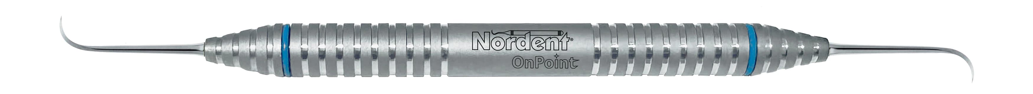 OnPoint Scaler DE Anterior Sickle, University of Nebraska #128, Double End, #6 Handle, Stainless Steel, Regular - OnPoint Scaler DE Nebraska 128 - Image 1