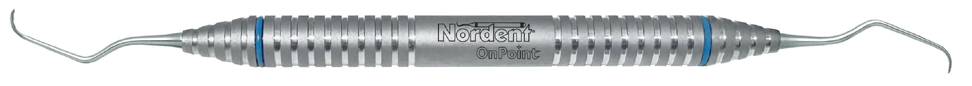 OnPoint Curette DE Gracey #3-4 Long Reach, Double End, #6 Handle, Stainless Steel - OnPoint Curette DE Grac #3-4L - Image 1
