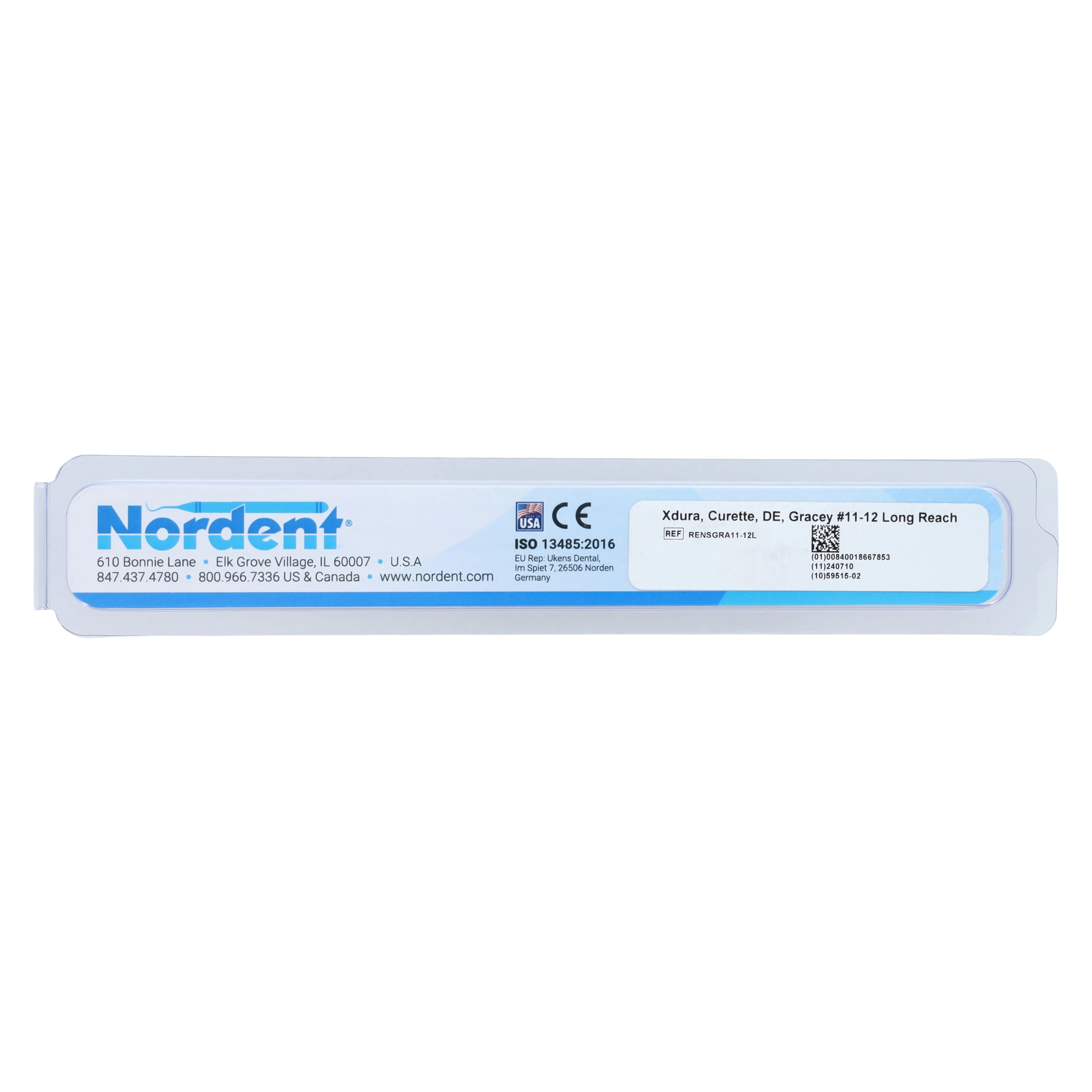 XDura Curette DE Gracey #11/12L, Long Reach, DuraLite Round Handle, RENSGRA11-12L thumbnail 6