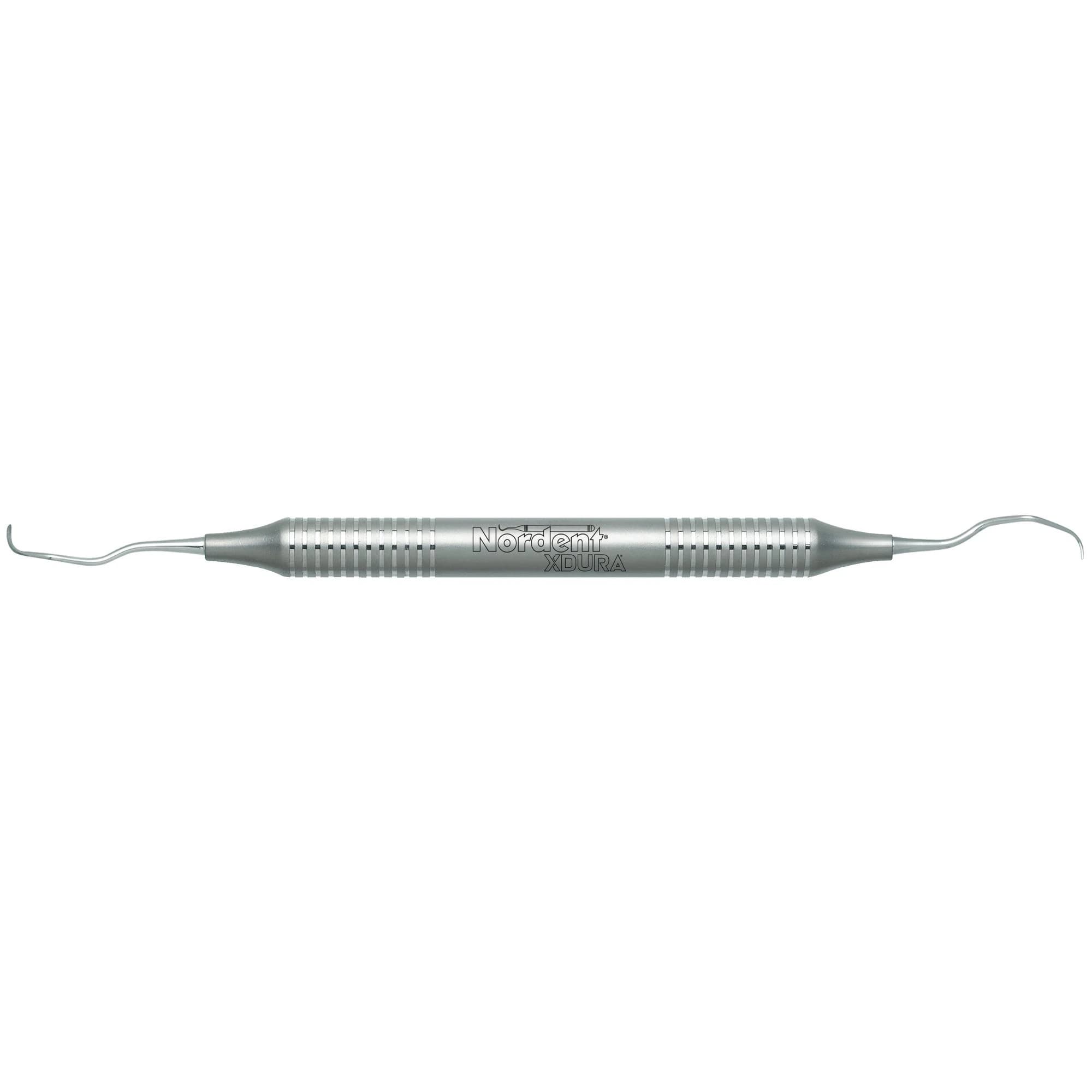 Nordent XDura Curette DE Gracey #11/14, DuraLite Round Handle, Double End, Stainless Steel - XDura Curette DE Grace #11/14 - Image 1