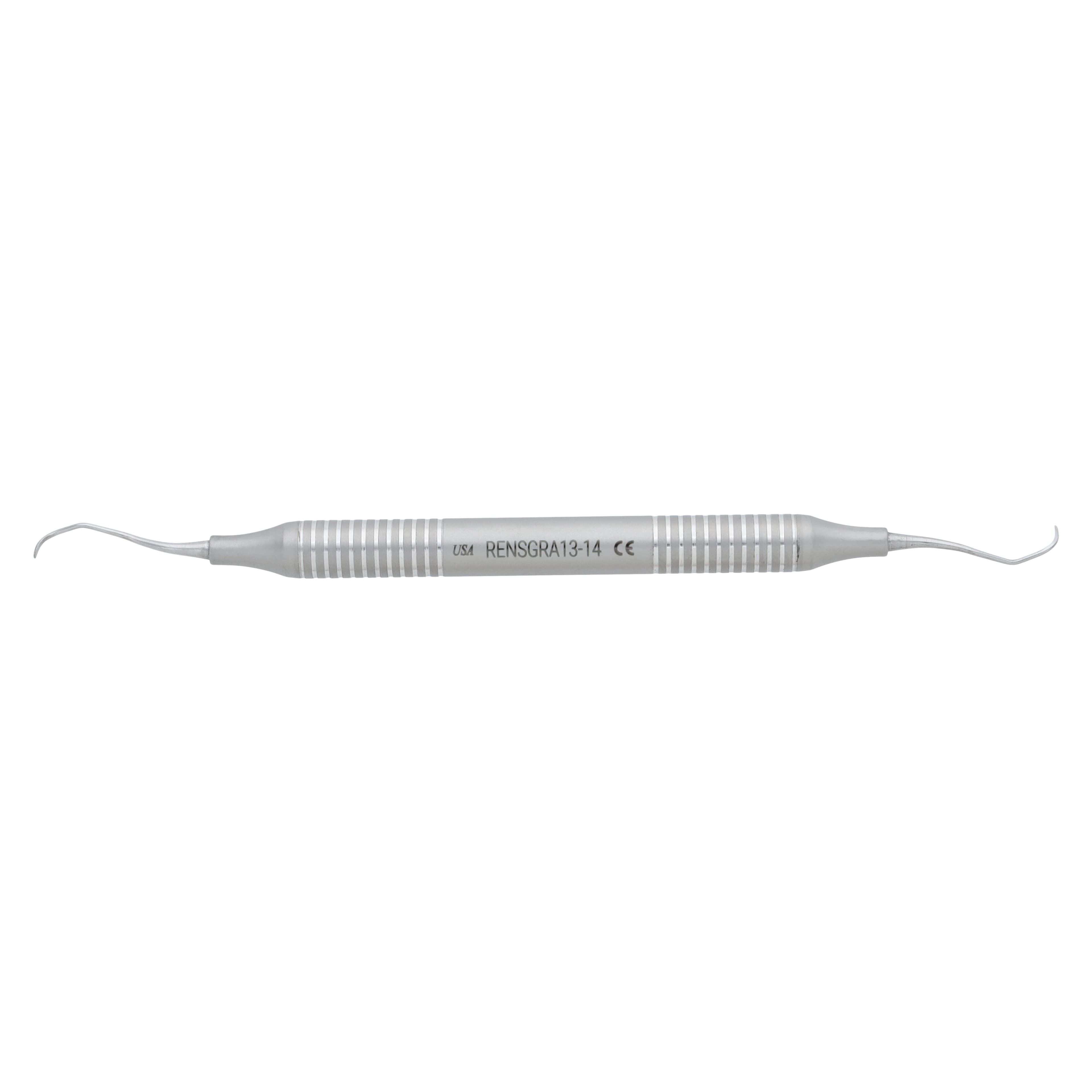 Nordent XDura Curette DE Gracey #13/14, DuraLite Round Handle, Stainless Steel, RENSGRA13-14 thumbnail 5