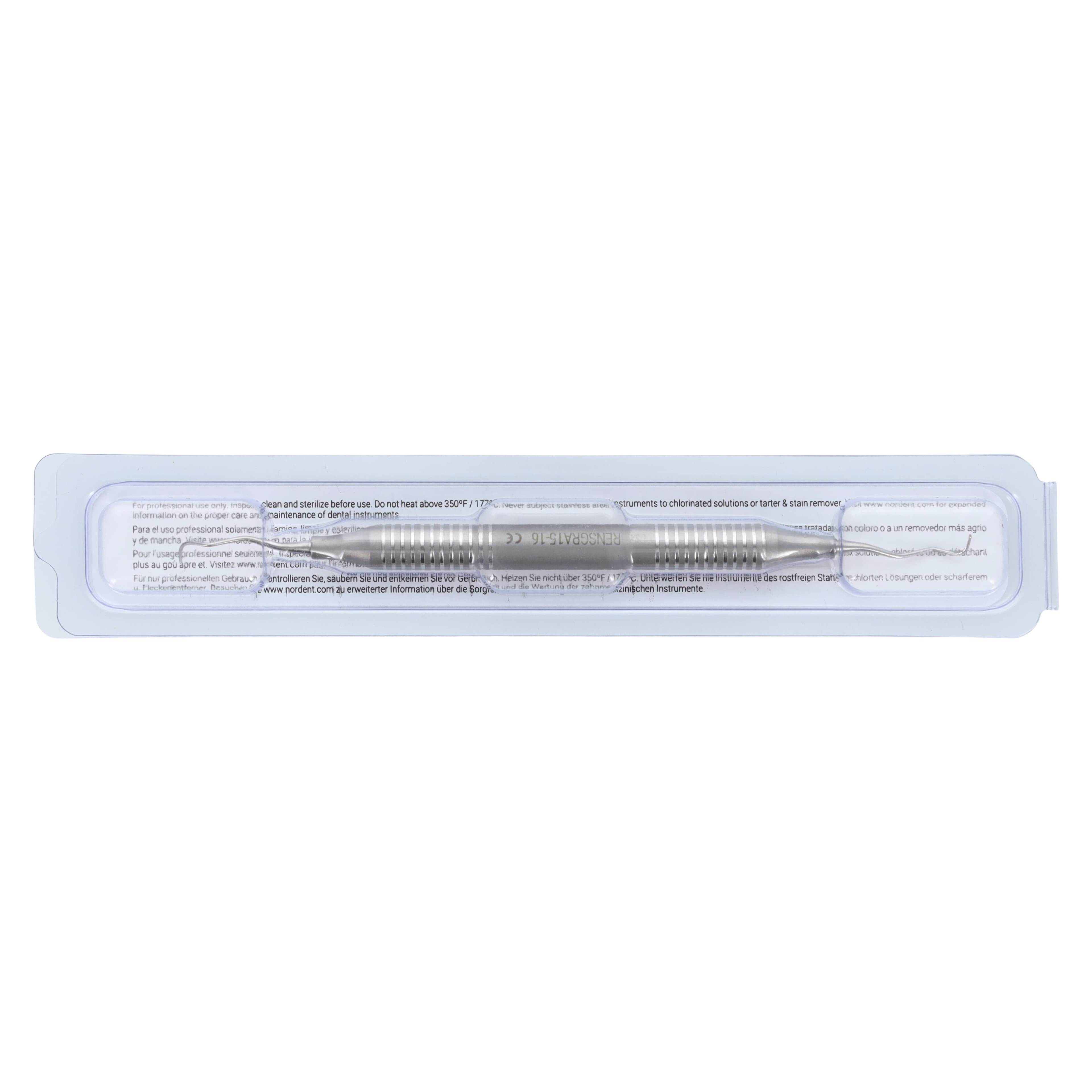 Nordent XDura Curette DE Grace #15/16, Double End, DuraLite, Stainless Steel thumbnail 7