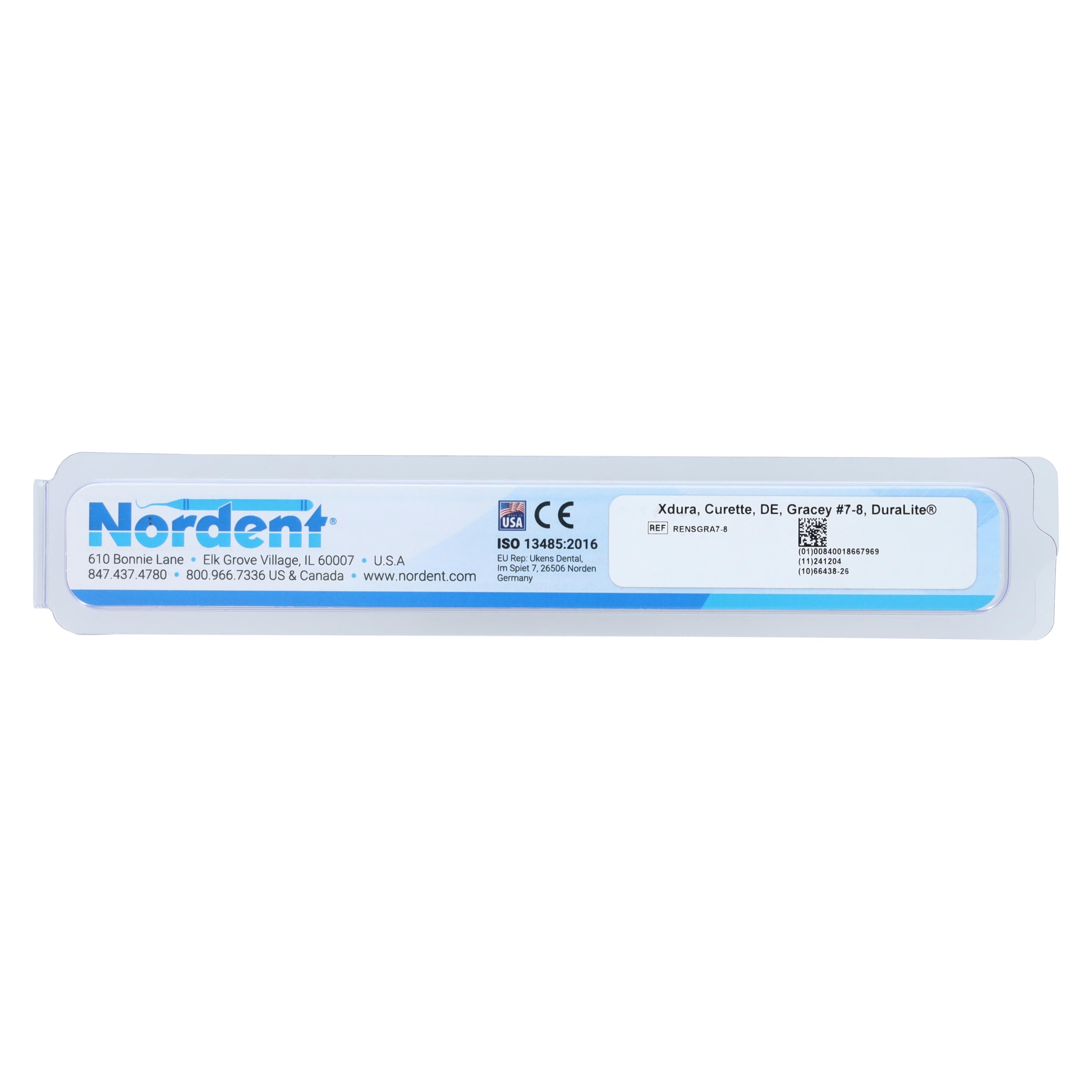 Nordent XDura Curette DE Gracey #7/8, DuraLite Round Handle, Double End, RENSGRA7-8 thumbnail 6