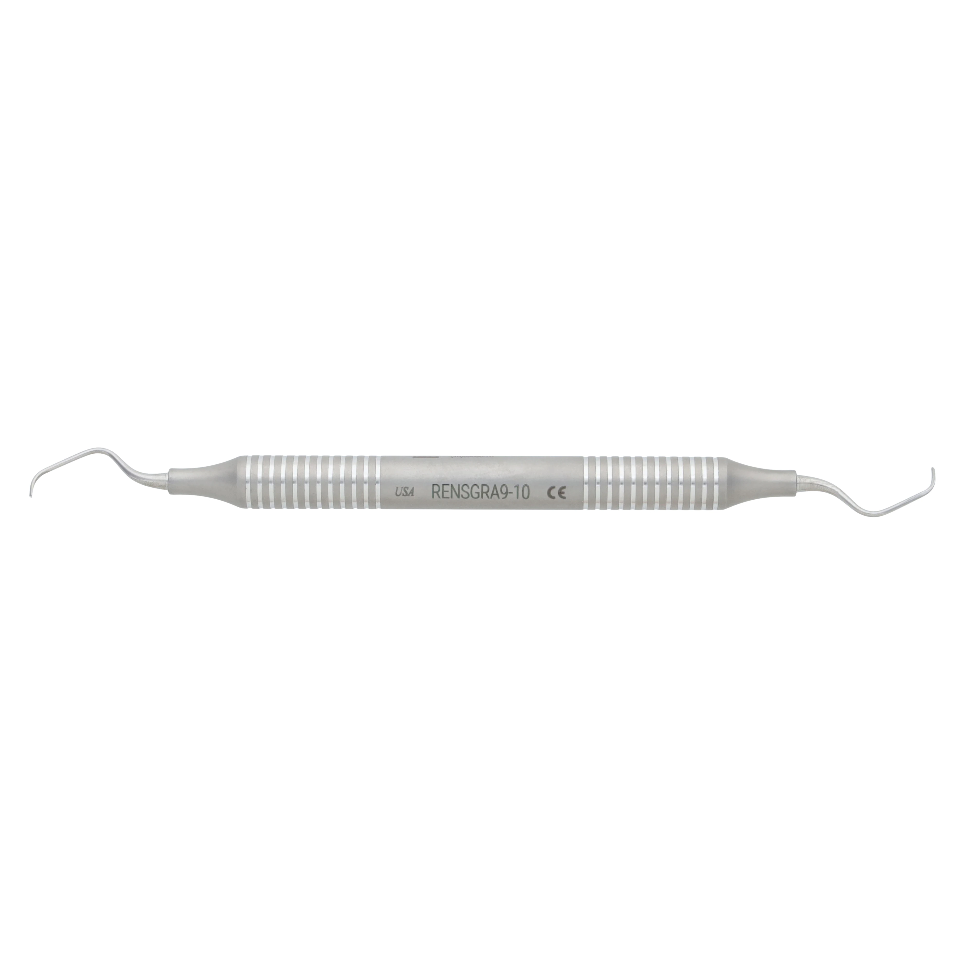 Nordent XDura Curette DE Gracey #9/10, DuraLite Round Handle, Double End, Stainless Steel, RENSGRA9-10 thumbnail 5